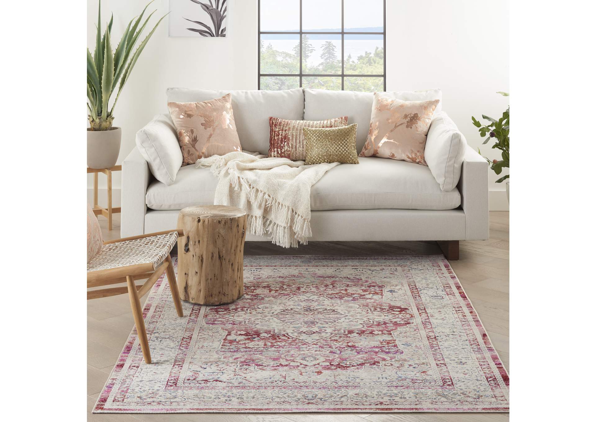 Nourison Vintage Kashan 5' x 8' Area Rug,Nourison