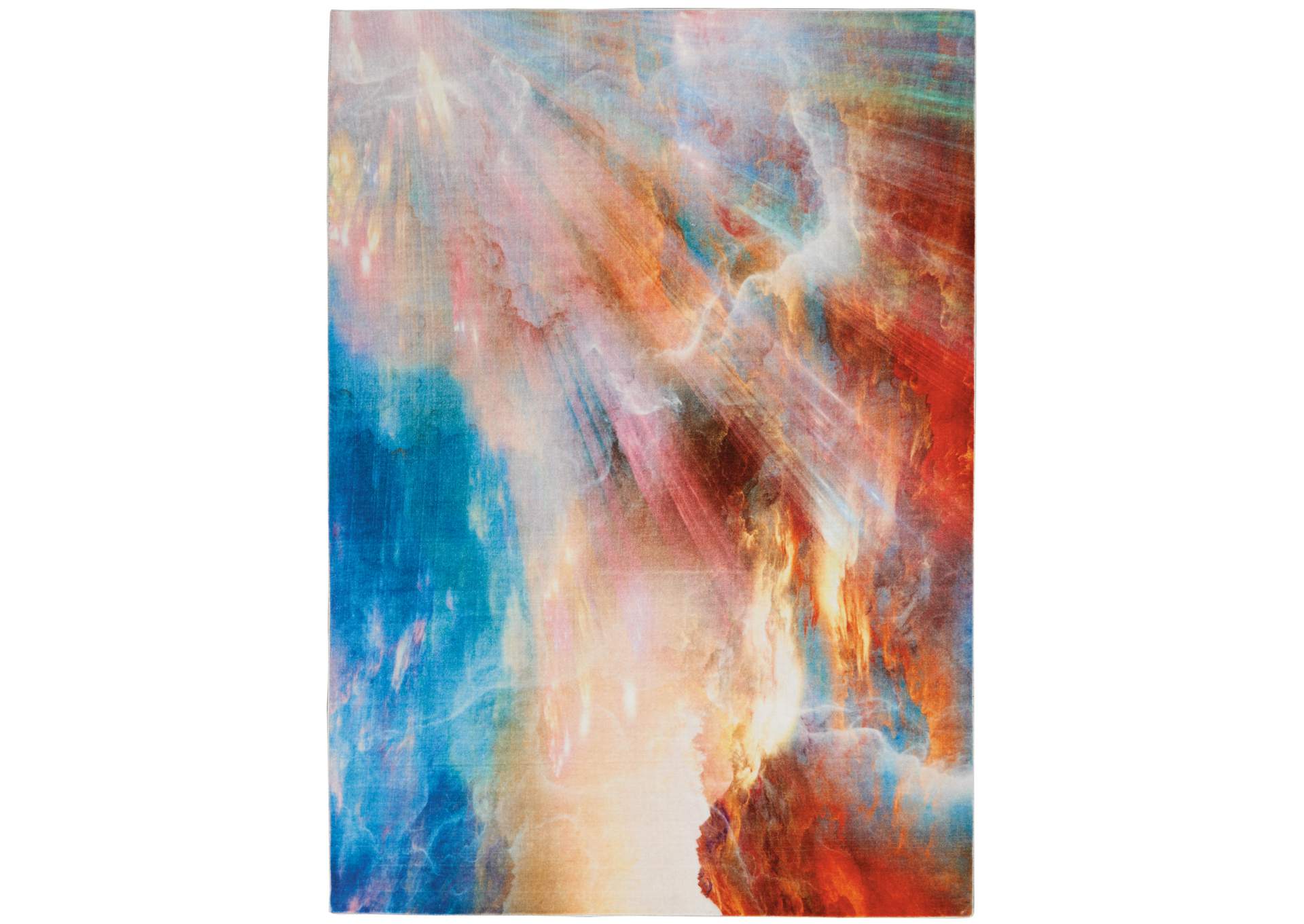 Nourison Le Reve LER04 Multicolor 5'x7' PhotoReal Area Rug,Nourison