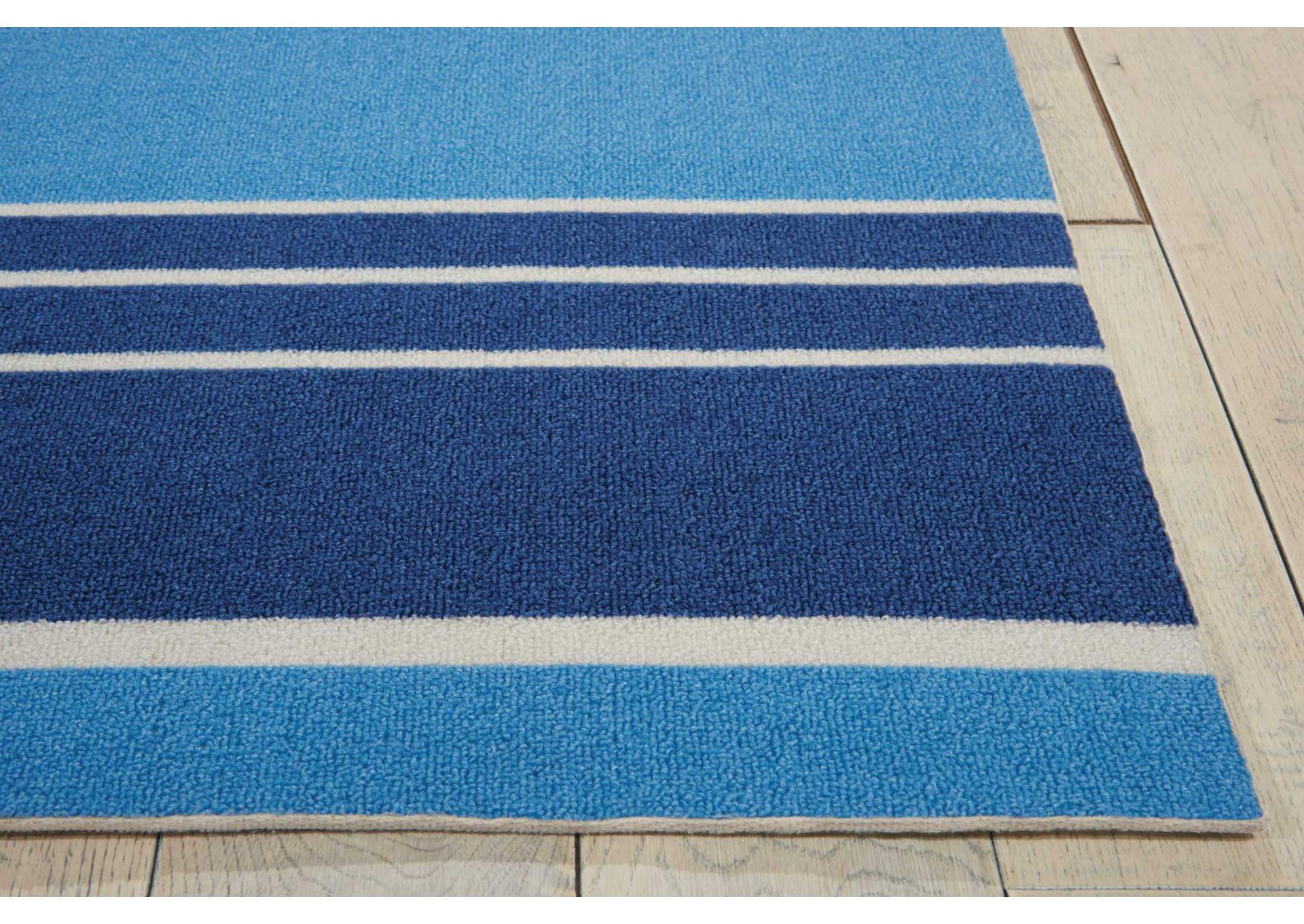 Waverly Sun N Shade SND45 Blue 10'x14' Rug,Nourison