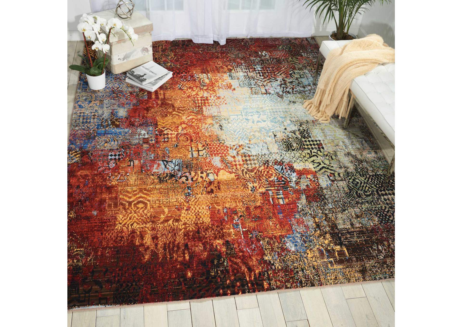 Nourison Chroma CRM03 Multicolor 10'x13' Oversized Rug,Nourison