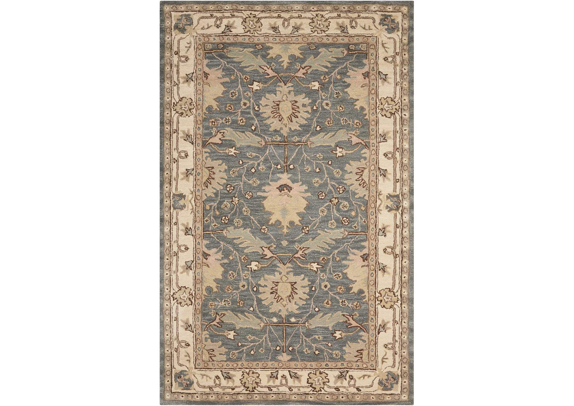 Nourison India House 4'x6' Blue Area Rug,Nourison