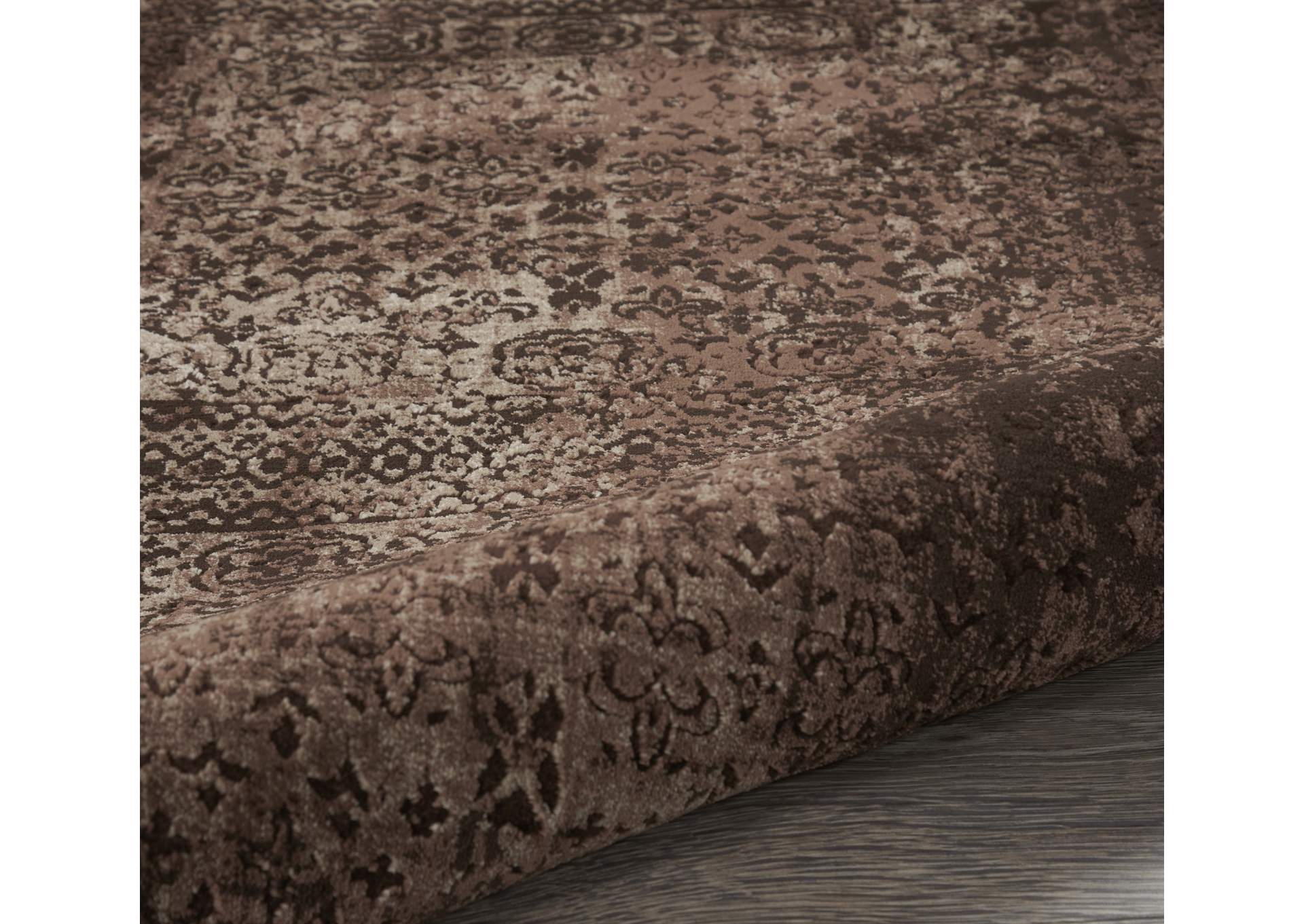 Nourison Karma KRM01 Brown 8'x11' Oversized Rug,Nourison