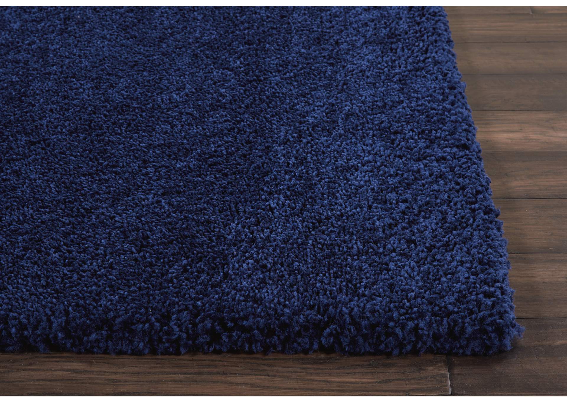 Nourison Malibu Shag MSG01 Dark Blue 10'x13' Oversized Rug,Nourison
