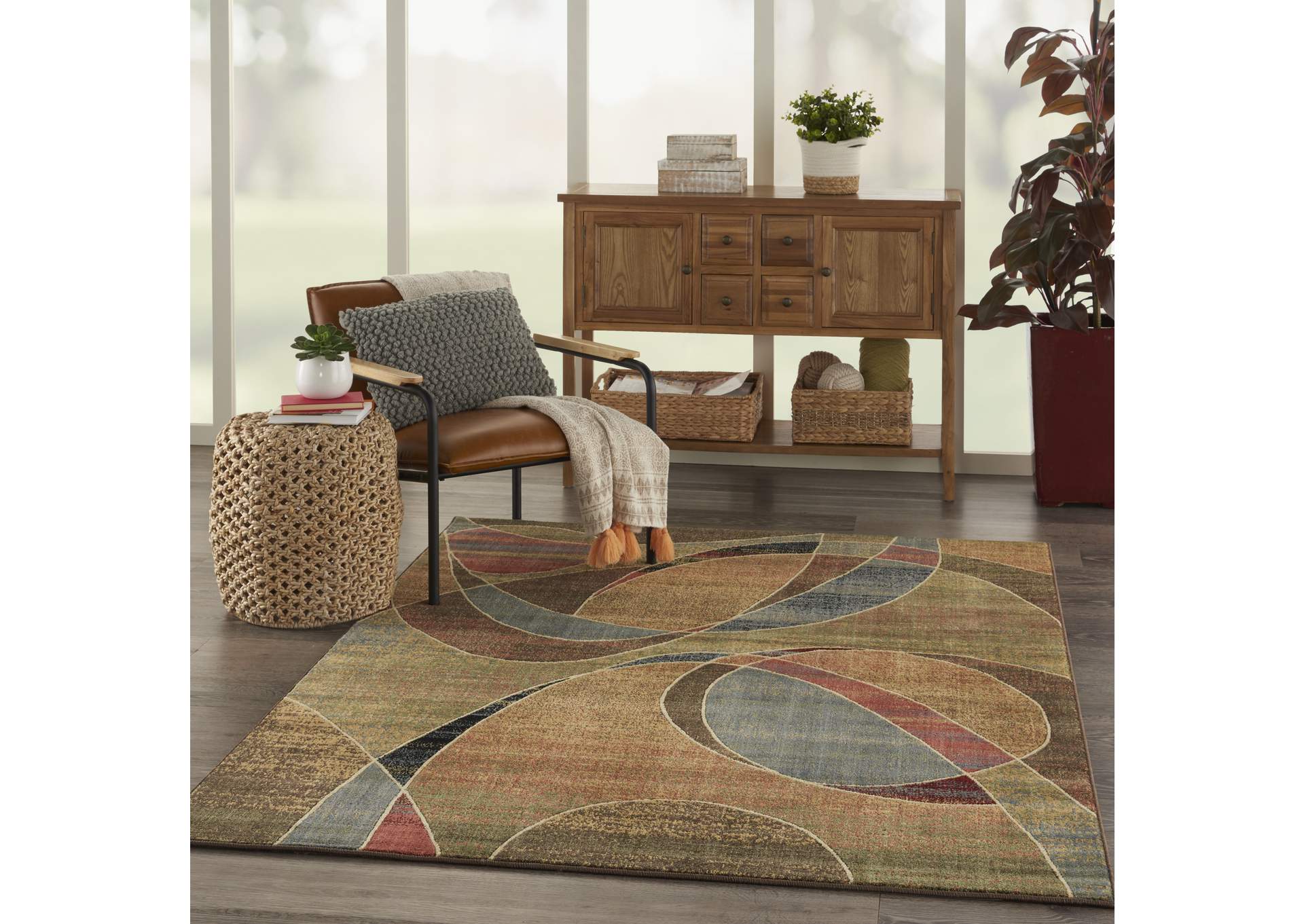 Nourison Expressions XP07 Multicolor 4'x6' Area Rug,Nourison