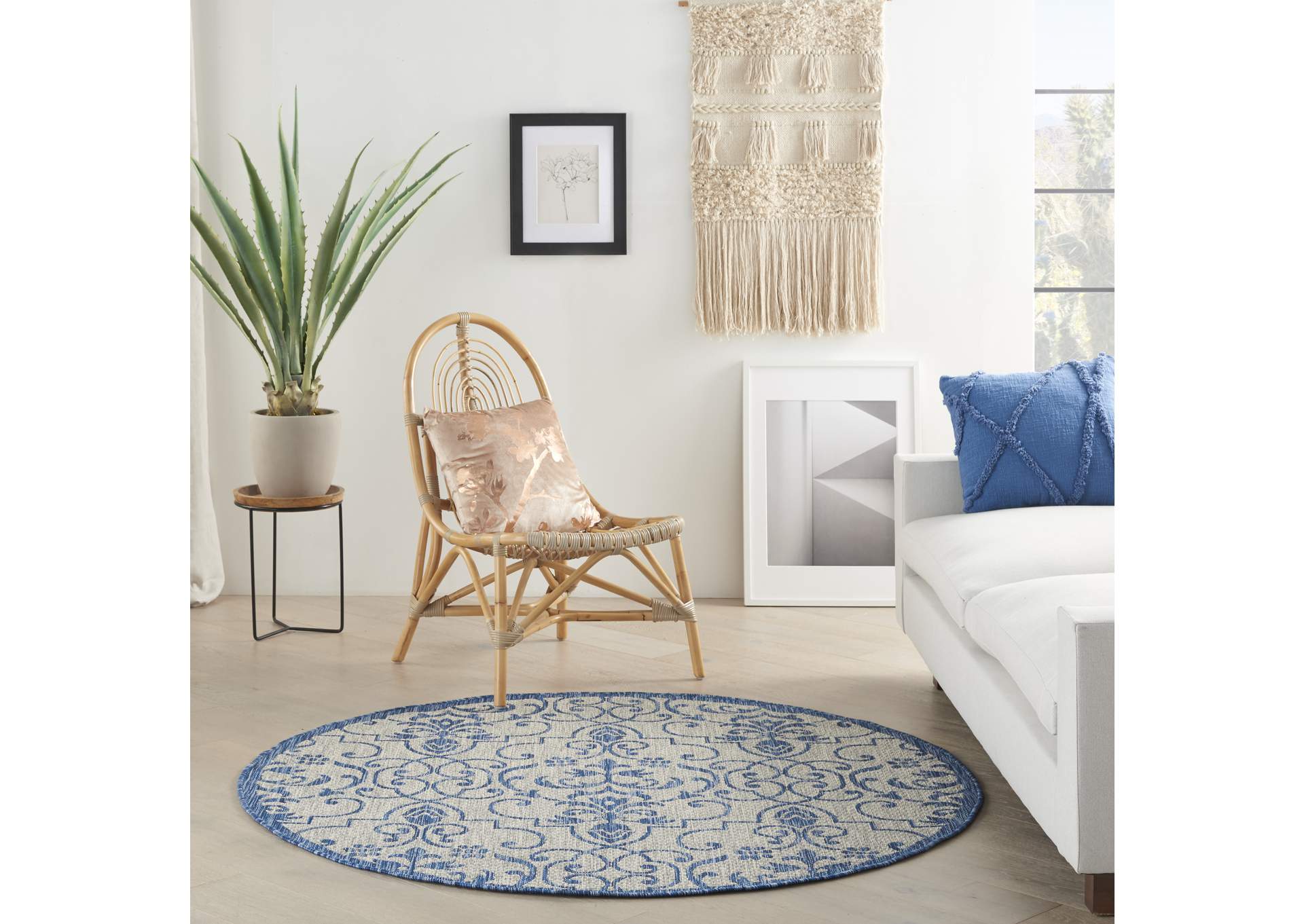 Nourison Country Side 5' Round Area Rug,Nourison
