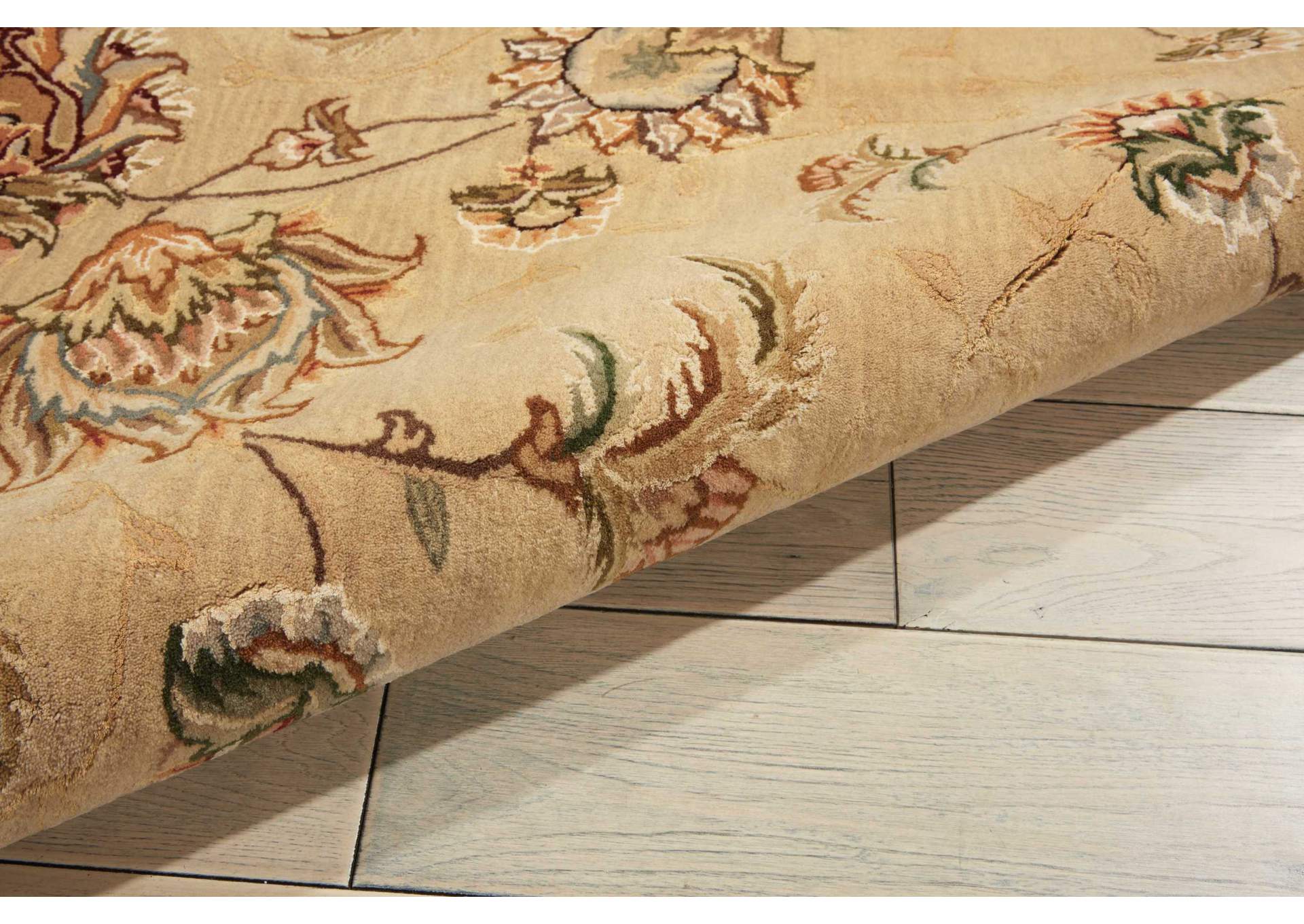 Nourison 2000 2360 Beige 8' Round Area Rug,Nourison