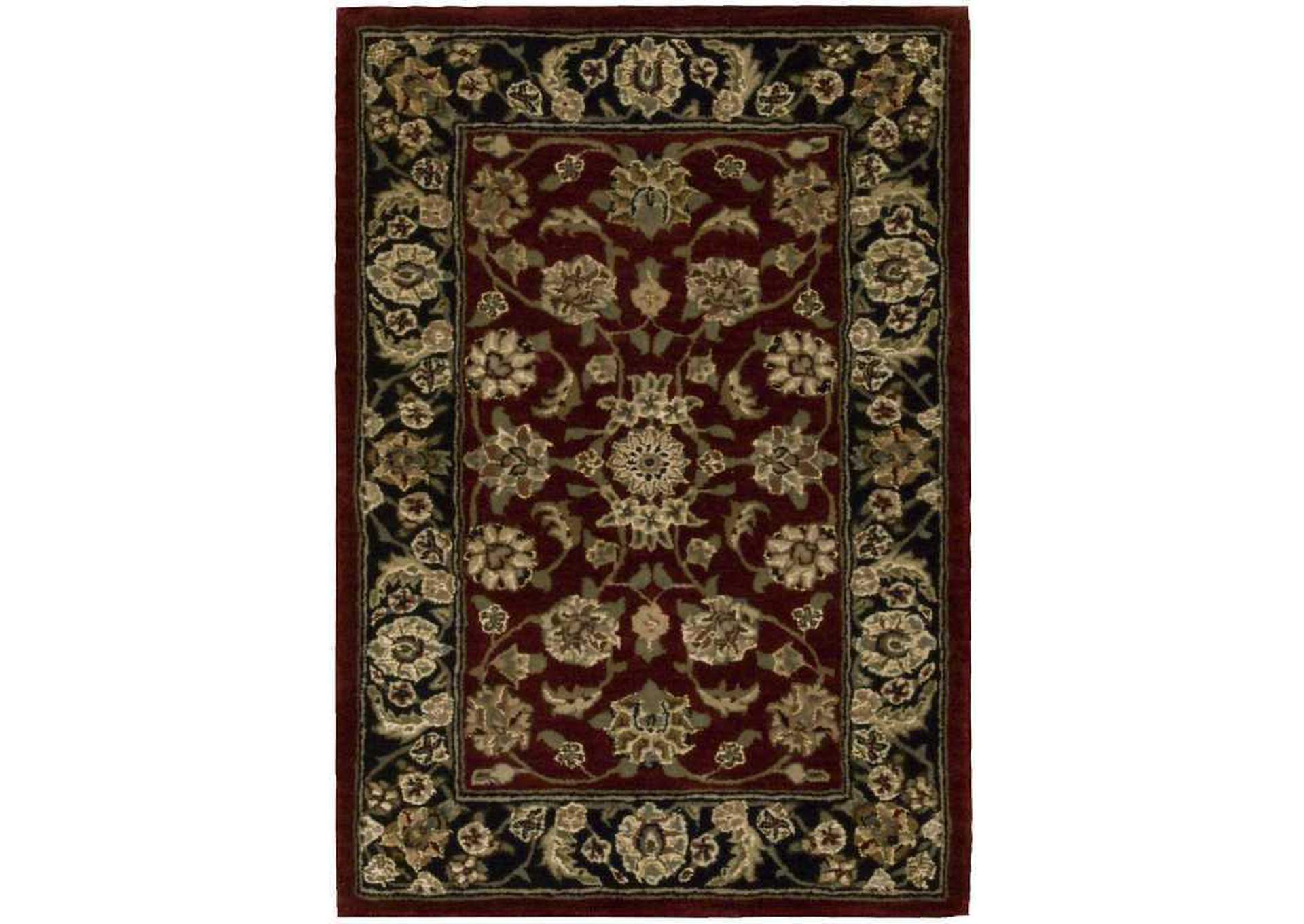 Nourison 2000 2002 Dark Red Multicolor 2'x3' Area Rug,Nourison