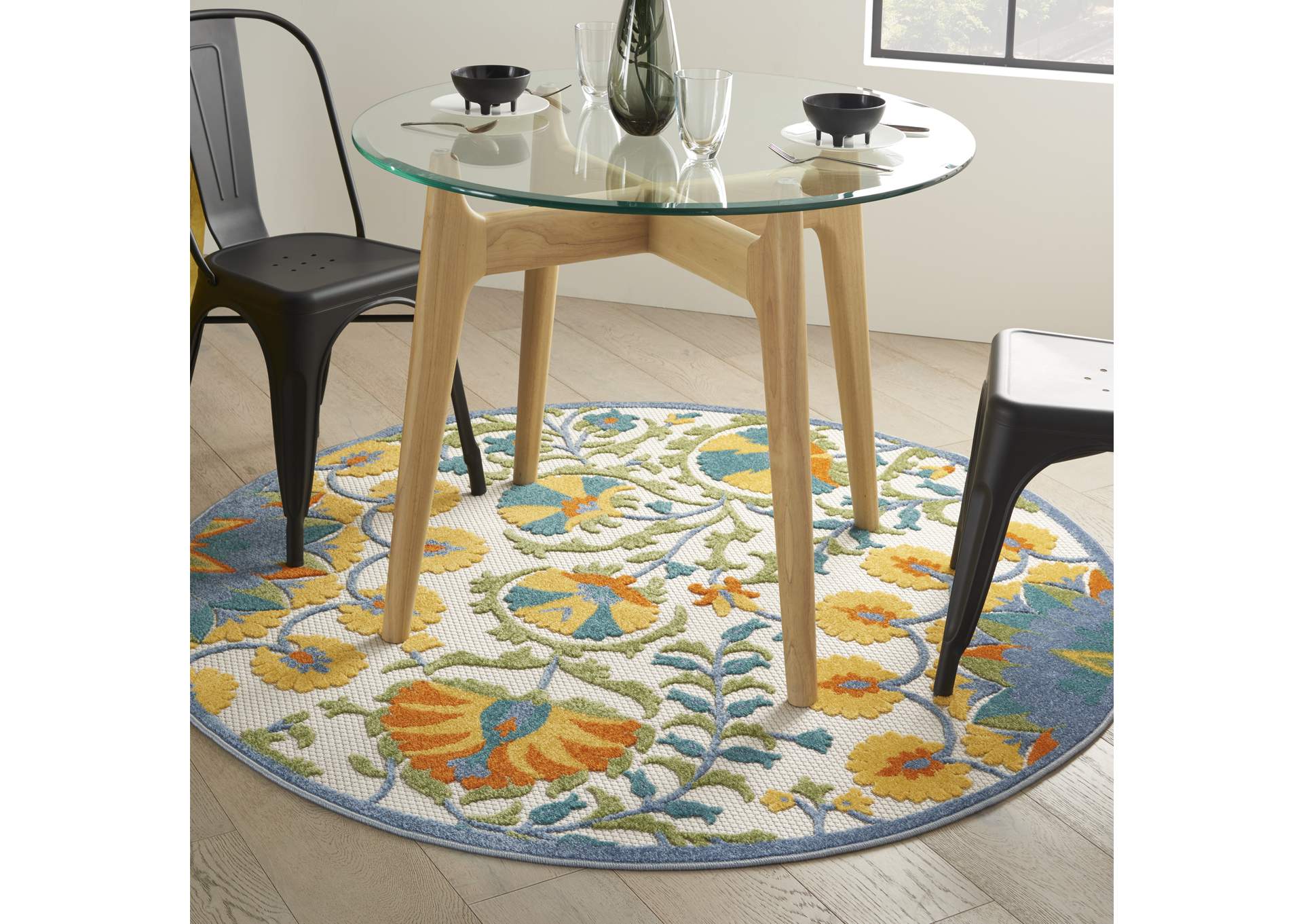Nourison Aloha 4' Round Area Rug,Nourison