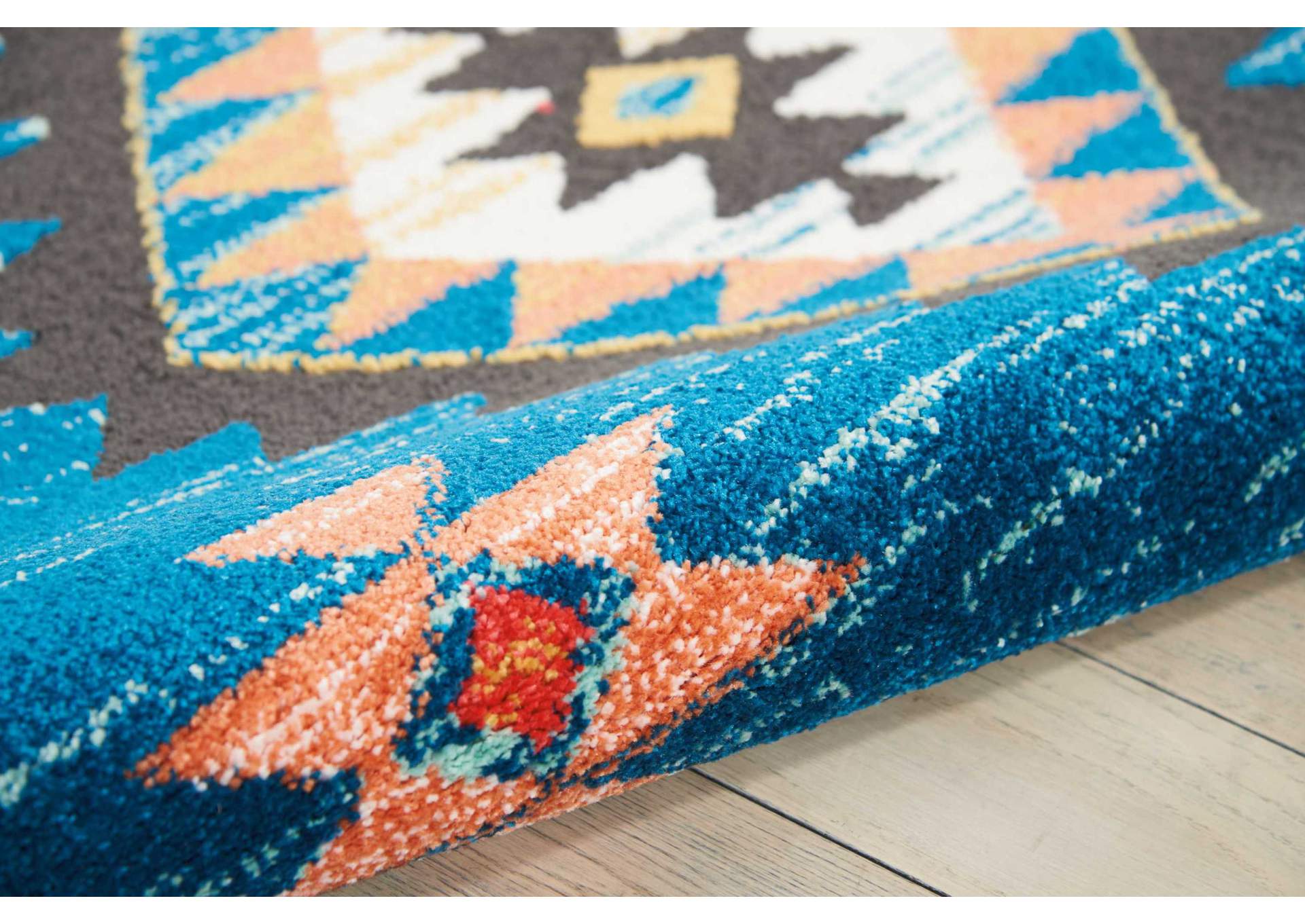 Nourison South Western NAV07 Blue 5'x8' Area Rug,Nourison