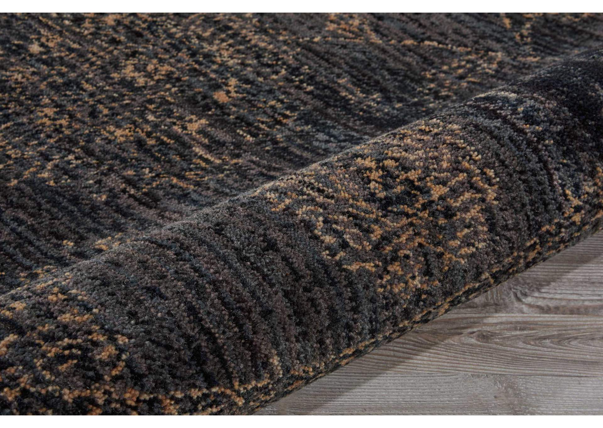 Nourison 2020 NR202 Charcoal 5' Round Area Rug,Nourison