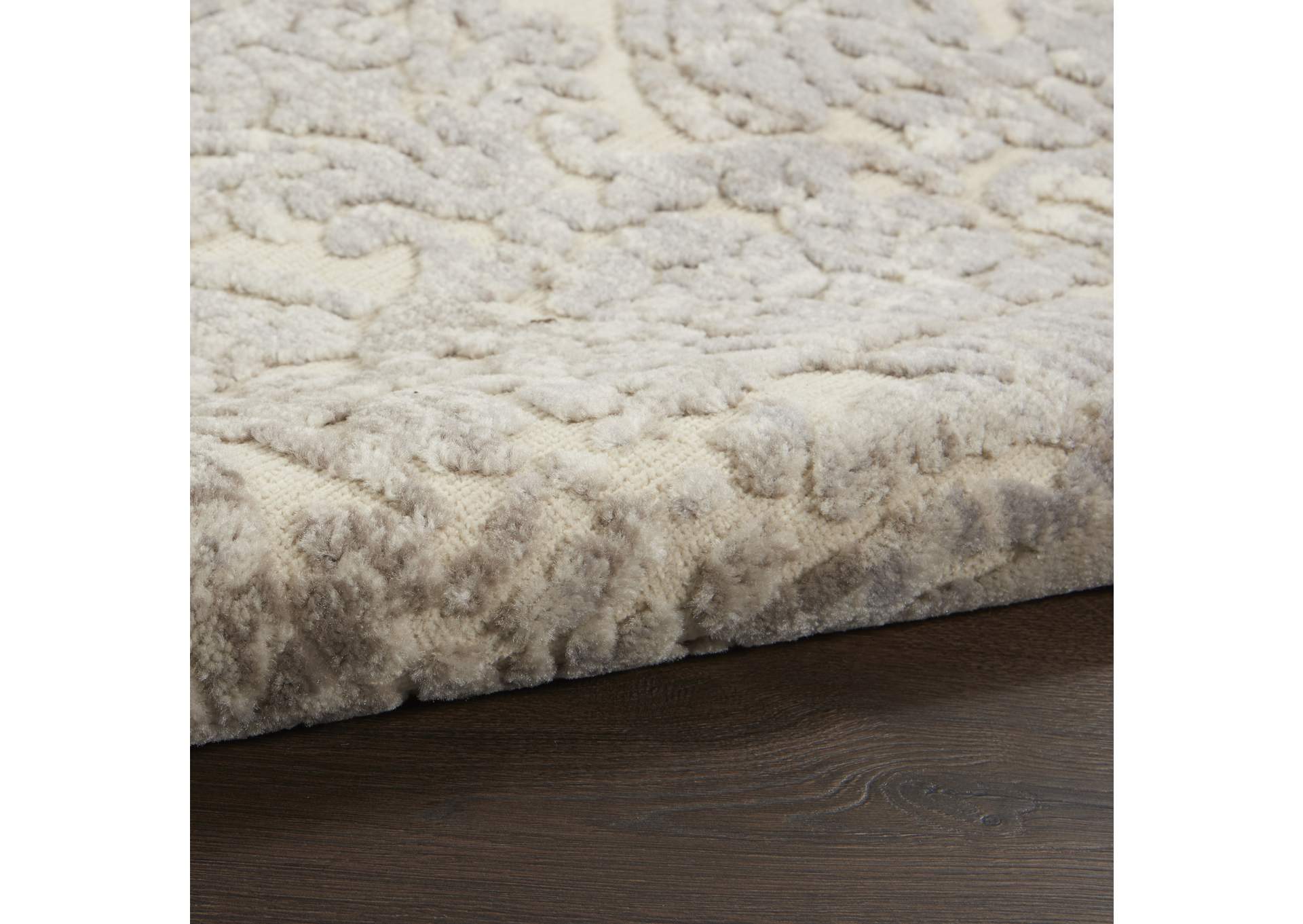 Nourison Graphic Illusions GIL09 White 7'x10' Rug,Nourison