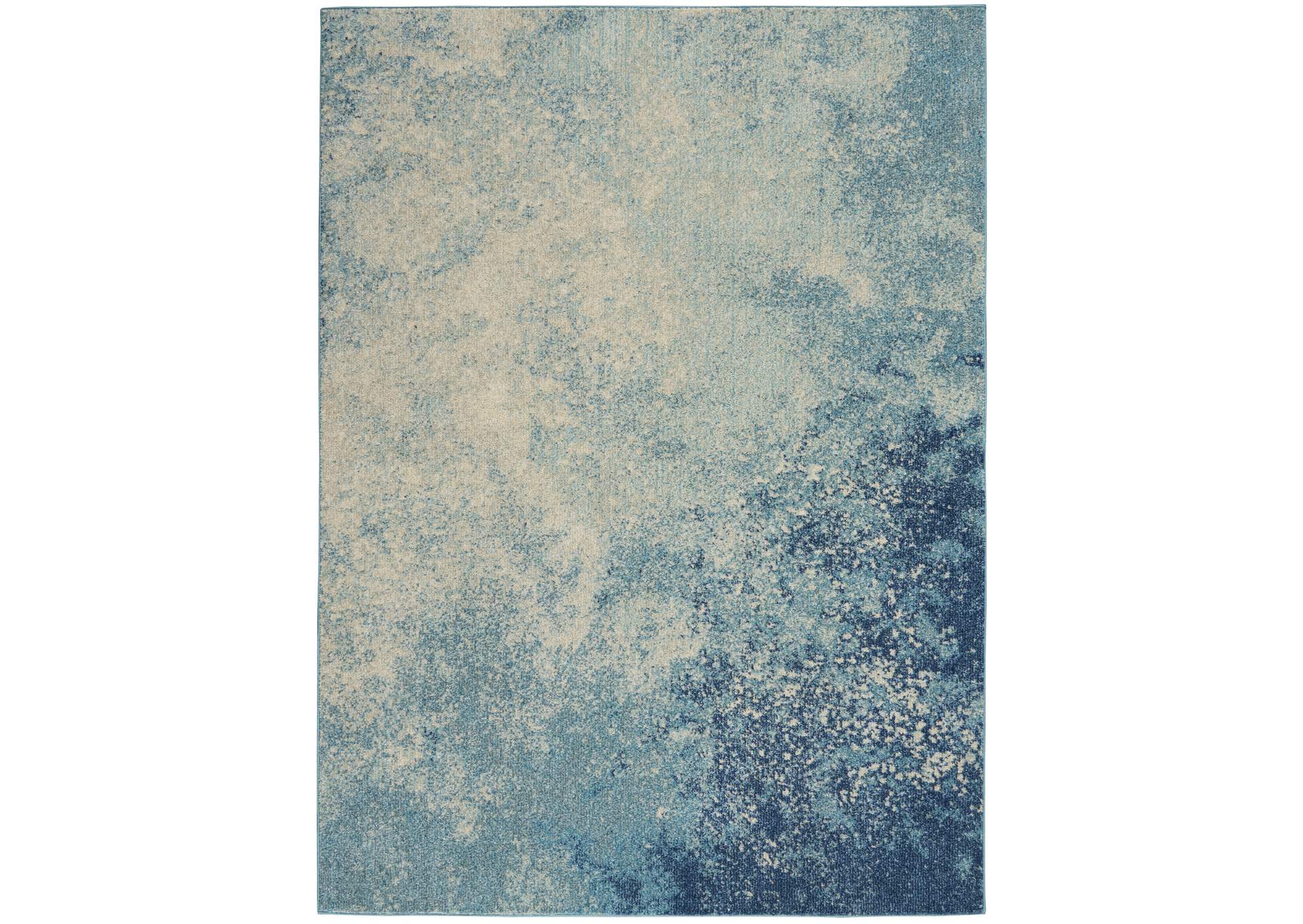 Nourison Passion 5' x 7' Navy Light Blue Area Rug,Nourison