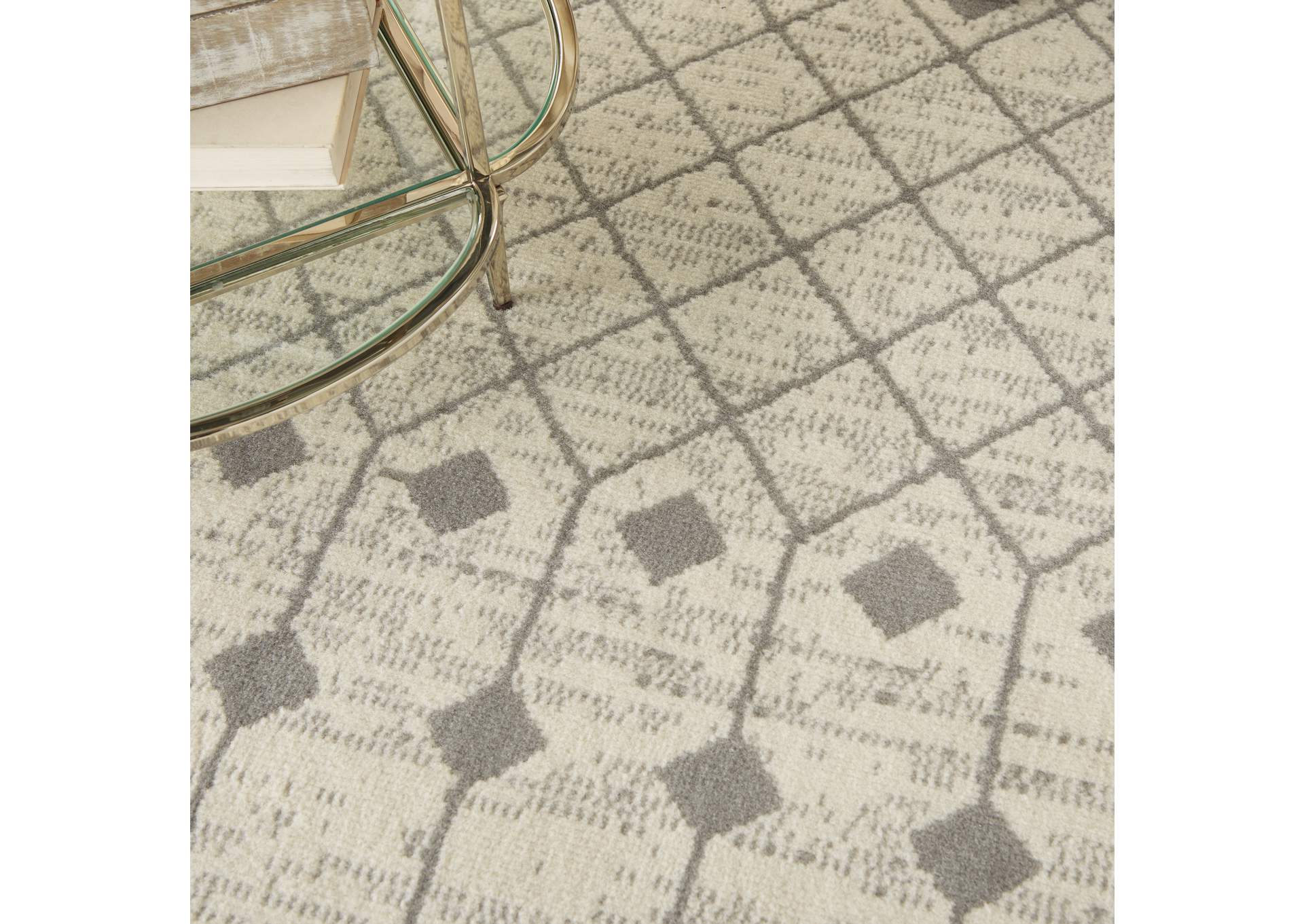 Nourison Grafix 5'x7' Ivory Area Rug,Nourison