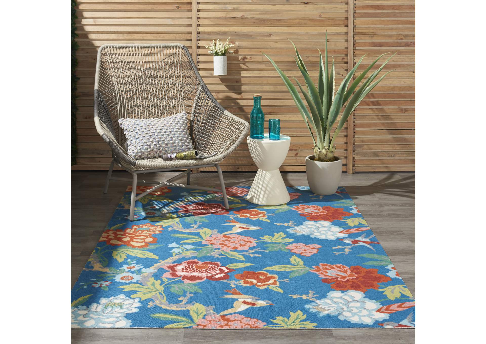 Waverly Wav01/Sun & Shade 4' x 6' Area Rug,Nourison