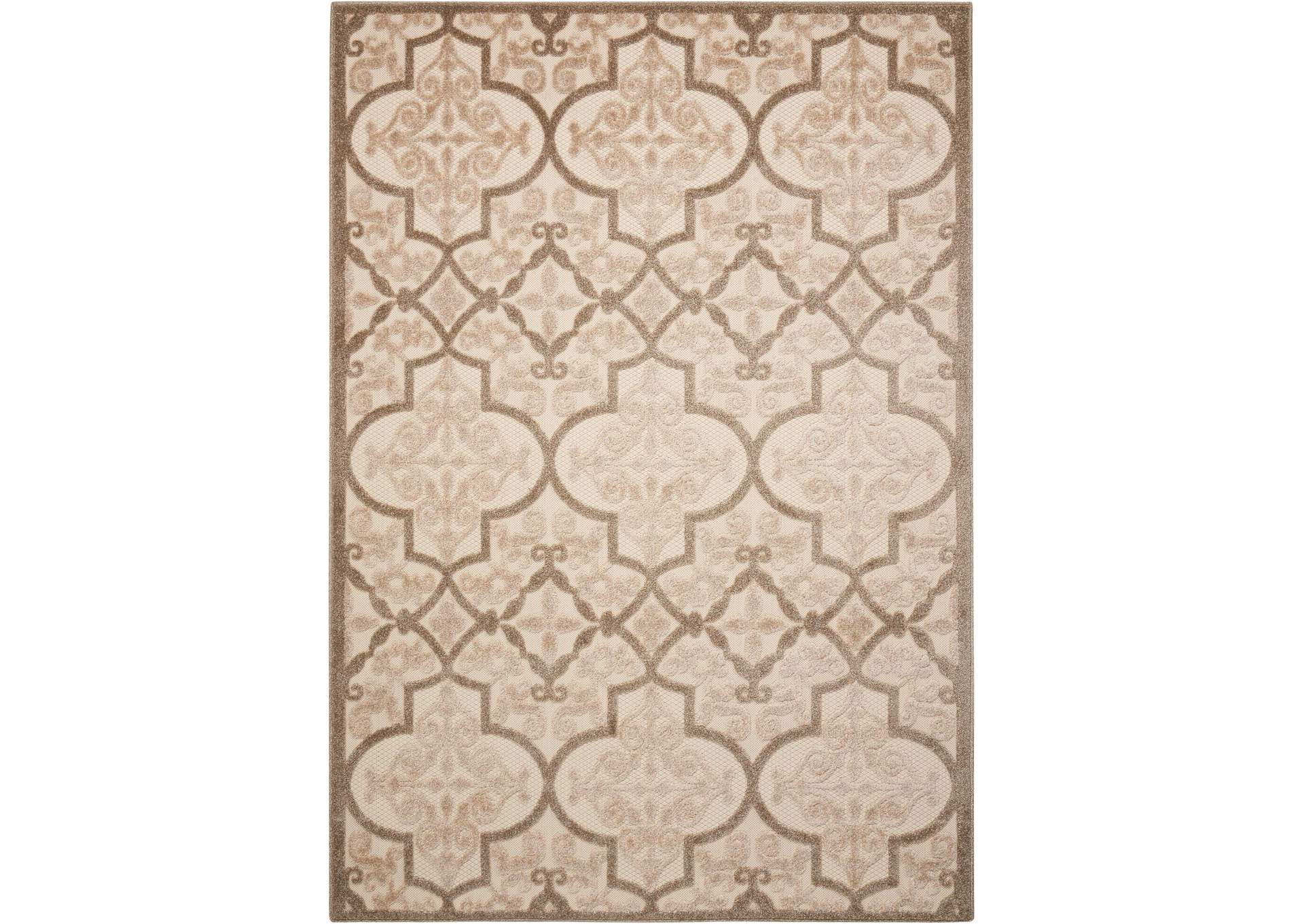 Nourison Aloha ALH14 Beige 10'x13' Oversized Indoor-outdoor Rug,Nourison