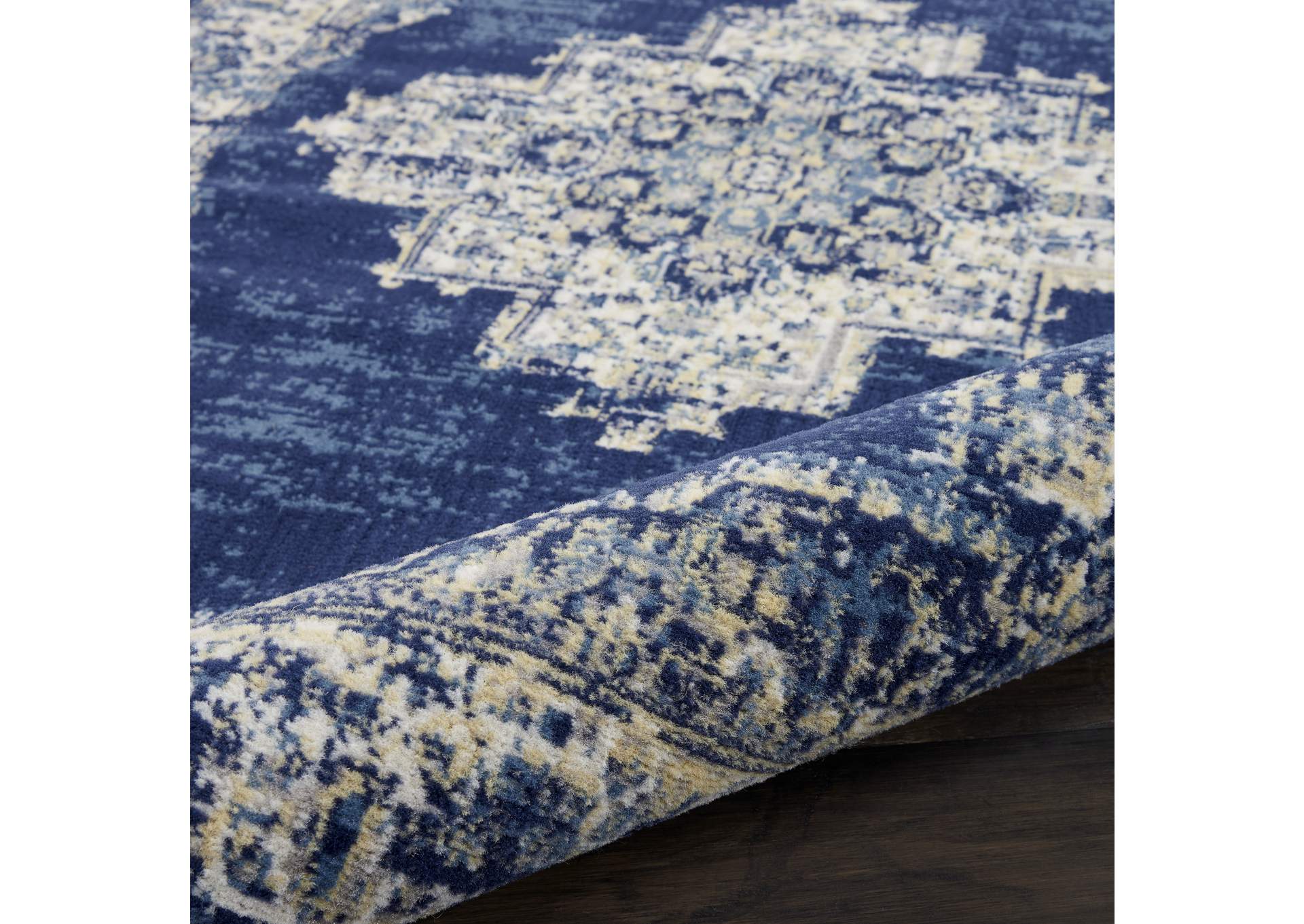 Nourison Grafix GRF14 Blue 6'x9' Area Rug,Nourison