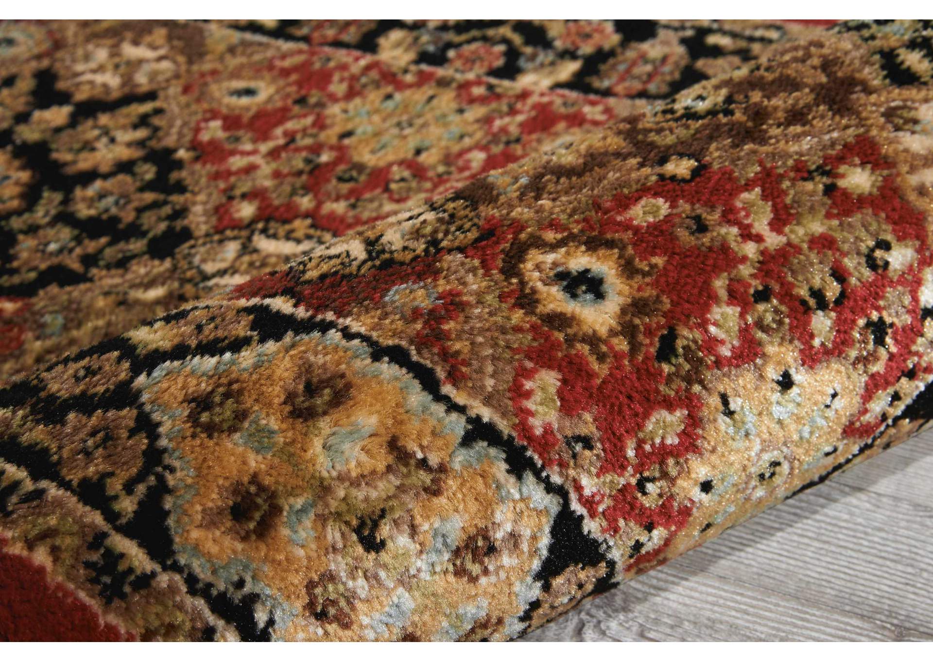 Nourison Delano DEL03 Multicolor 8' Runner Hallway Rug,Nourison