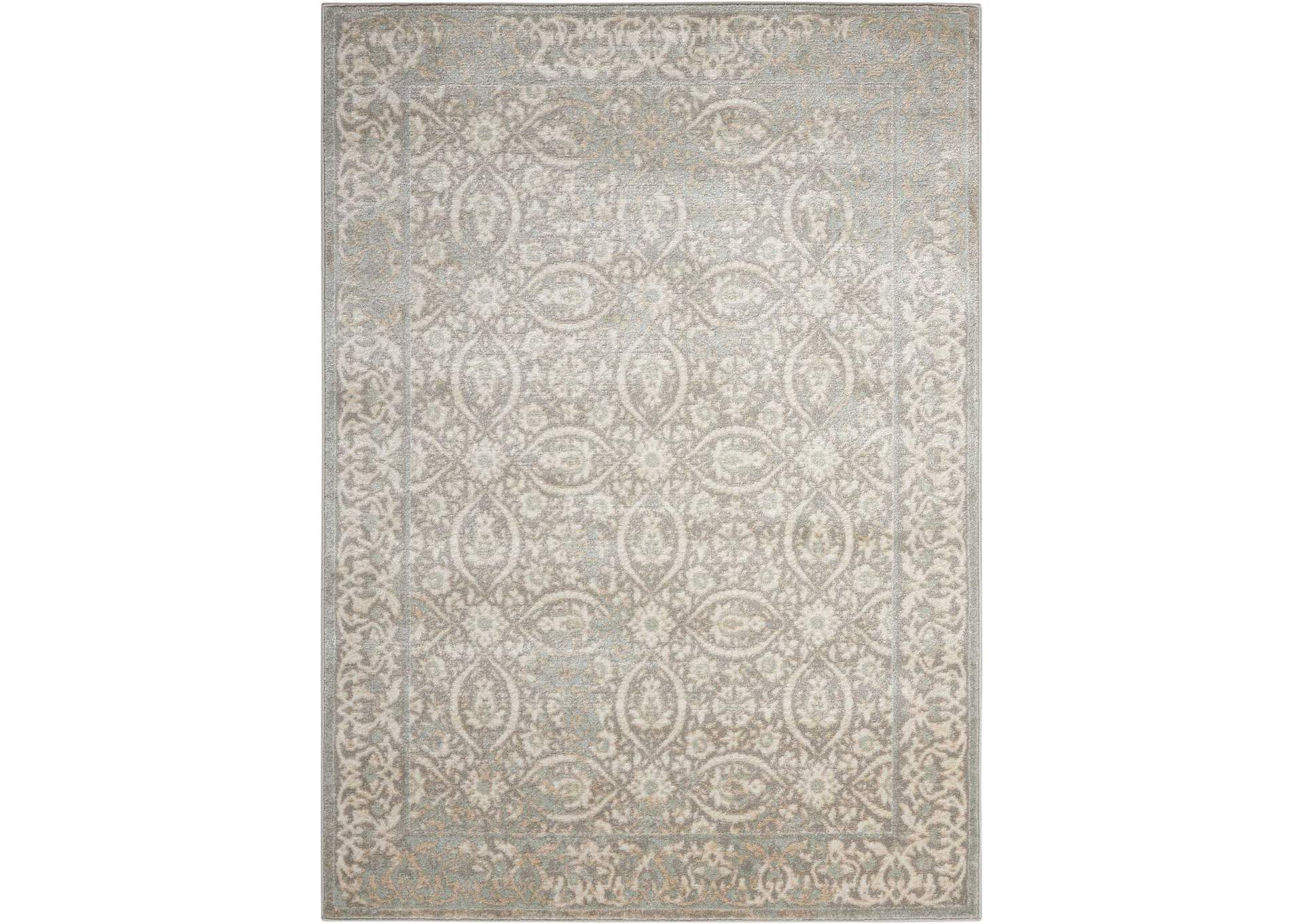 Nourison Euphoria EUP05 Grey 4'x6' Area Rug,Nourison