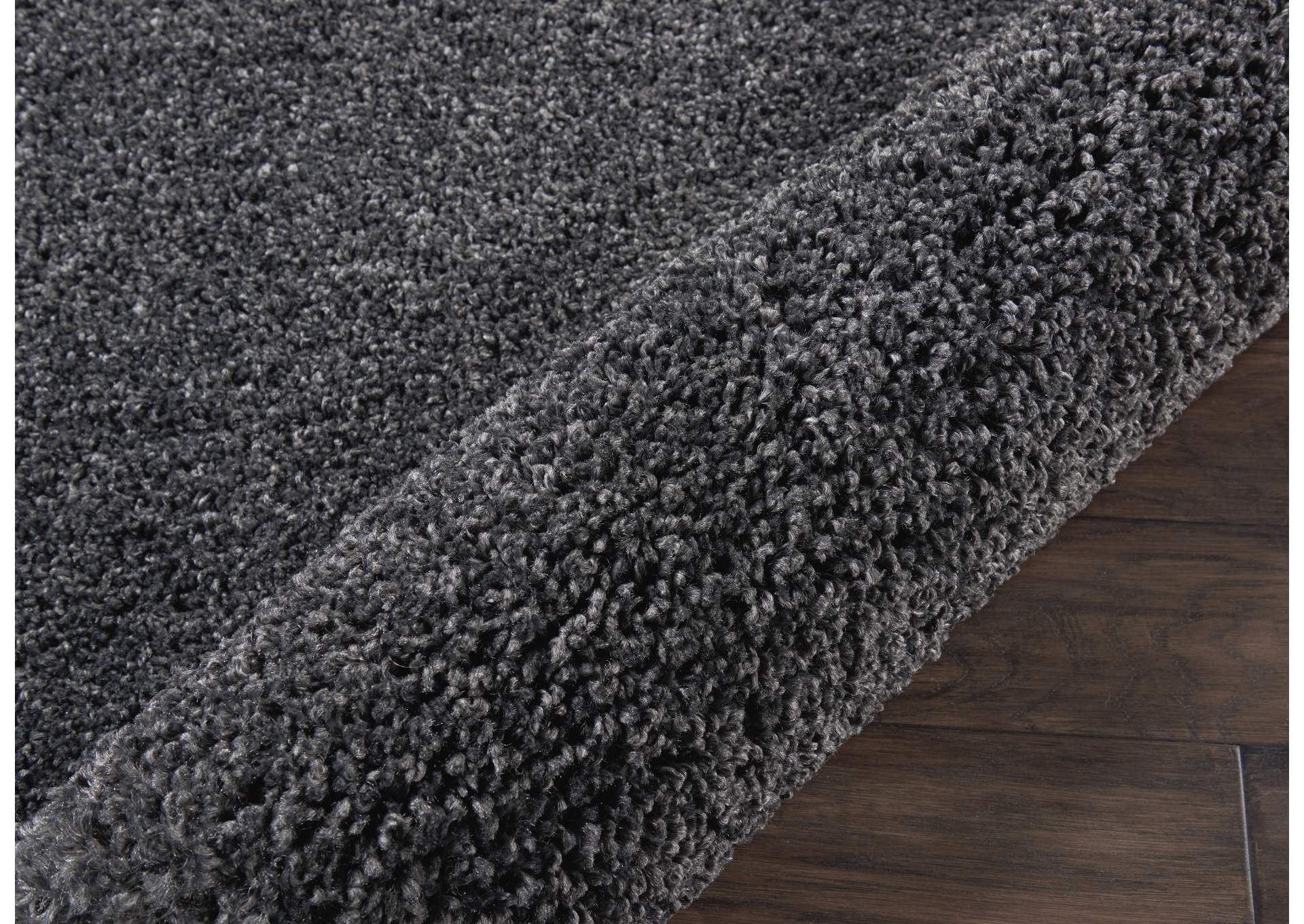 Nourison Malibu Shag MSG01 Charcoal 10'x13' Oversized Rug,Nourison