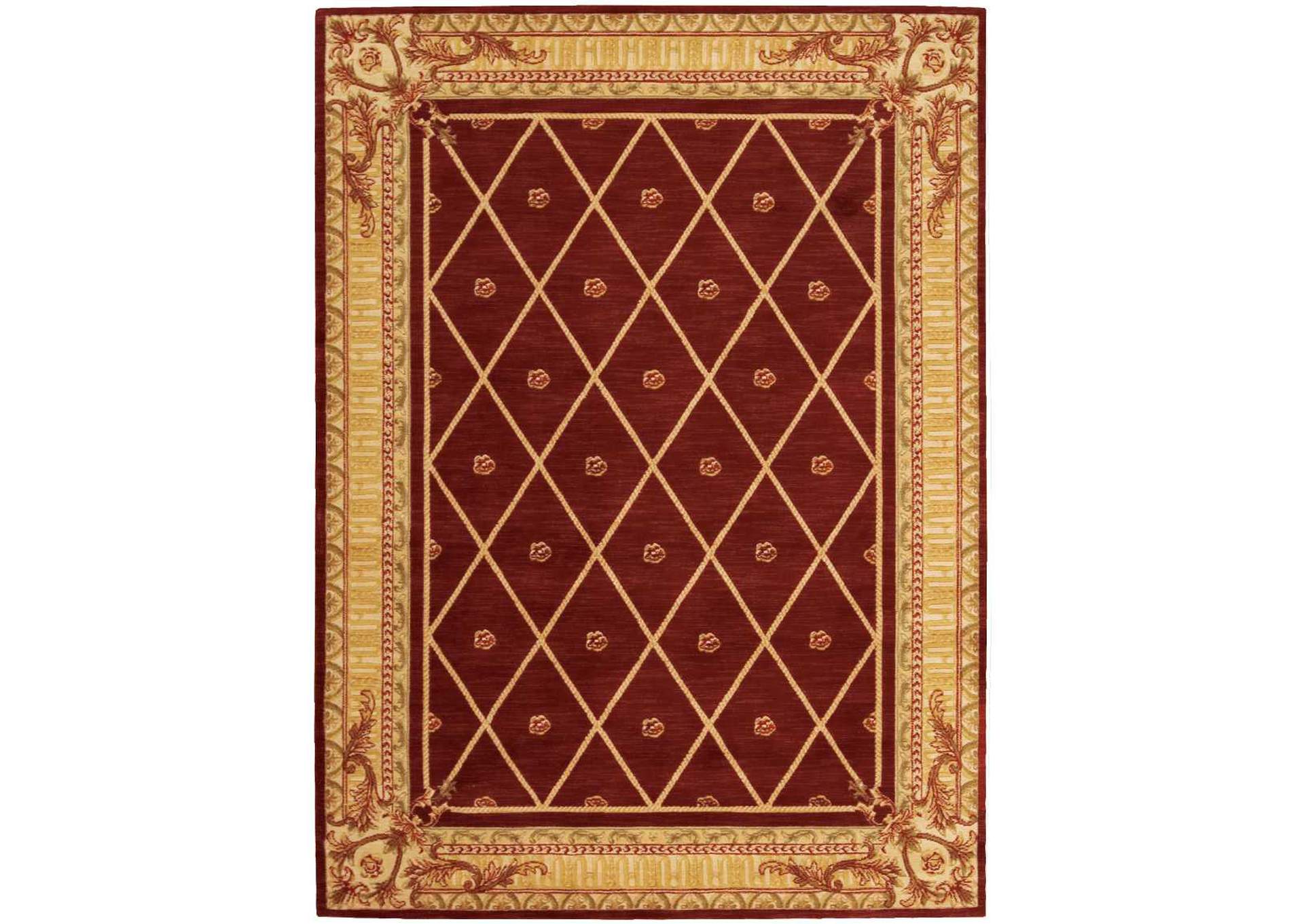 Nourison Ashton House AS03 Red 5'x8' Area Rug,Nourison