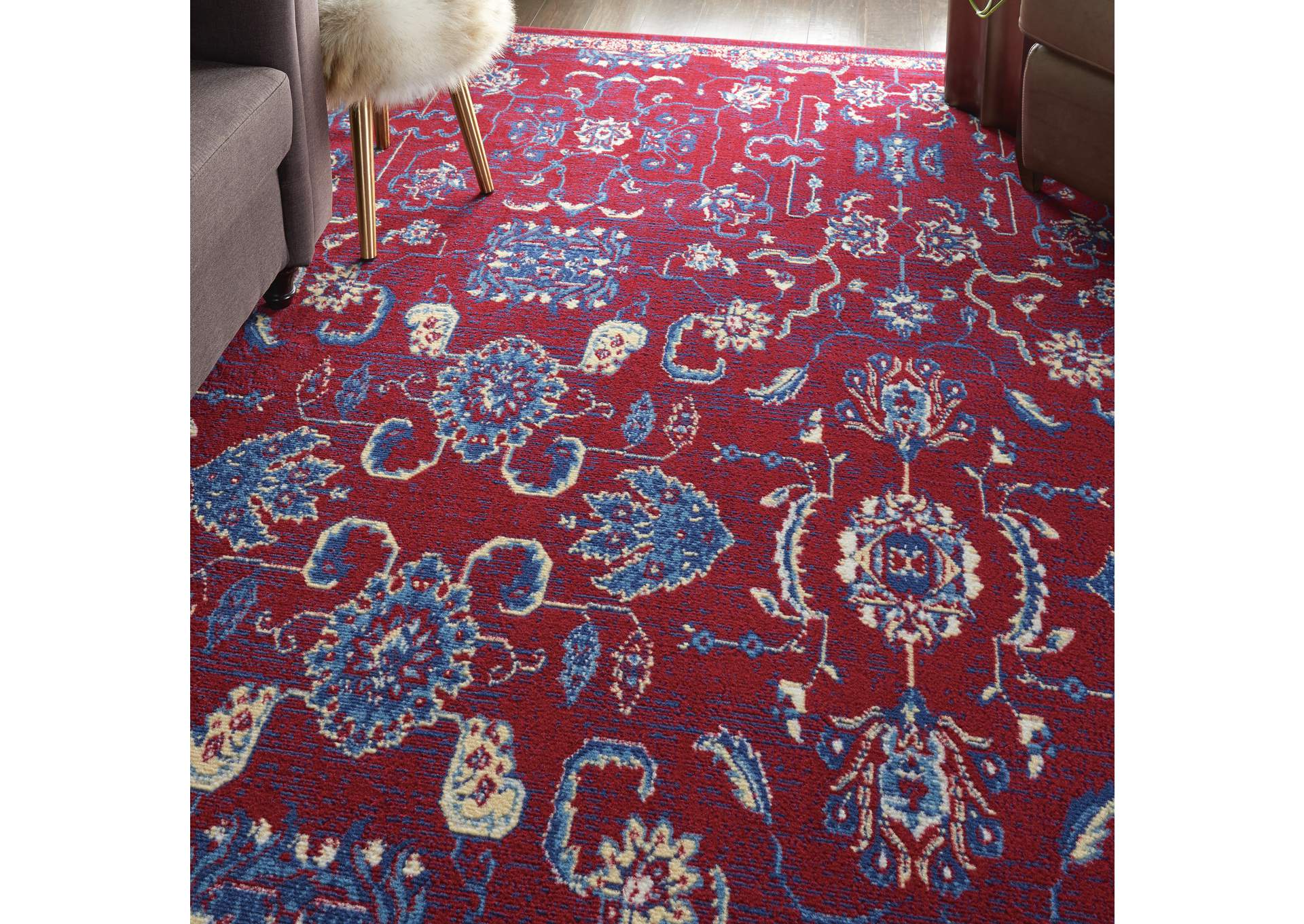 Nourison Grafix GRF36 Red 8'x10' Large Rug,Nourison
