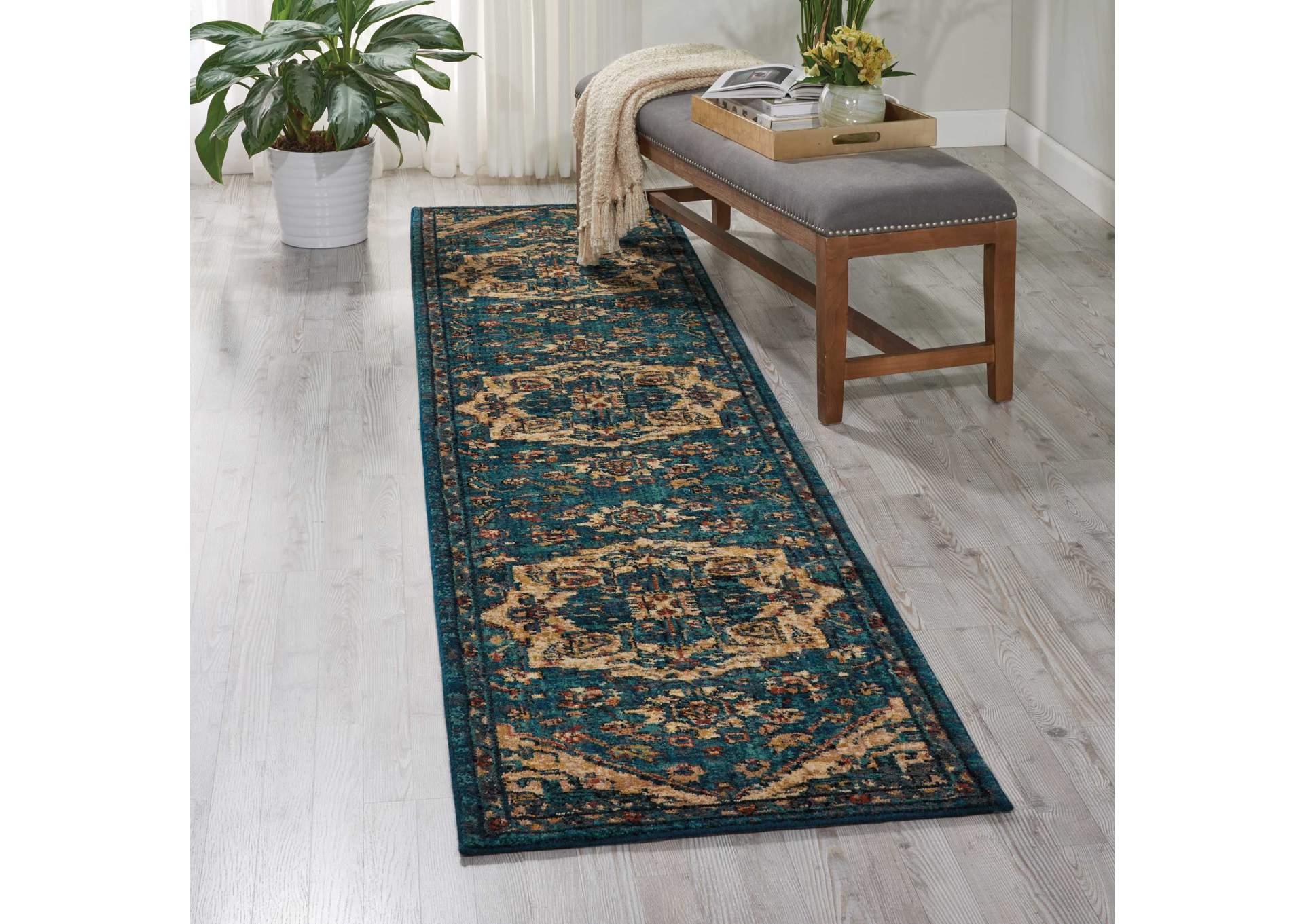 Nourison 2020 NR206 11' Runner Area Rug,Nourison