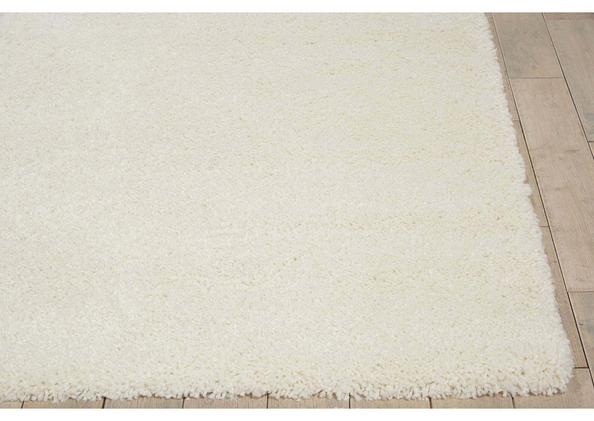 Nourison Malibu Shag MSG01 White 5'x7' Area Rug,Nourison