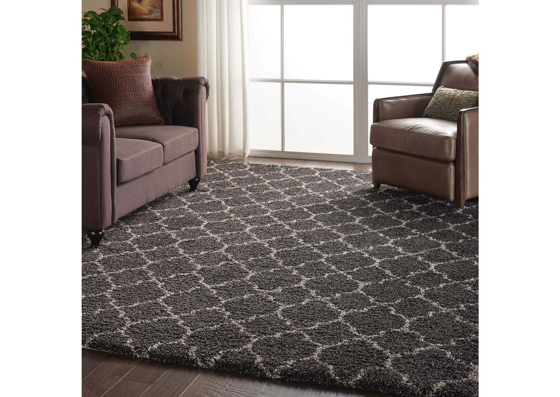 Nourison Amore AMOR2 Black 7'x10' Rug,Nourison
