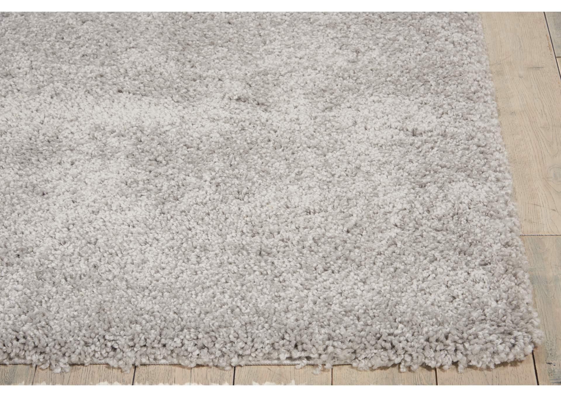 Nourison Malibu Shag MSG01 Grey 5'x7' Area Rug,Nourison