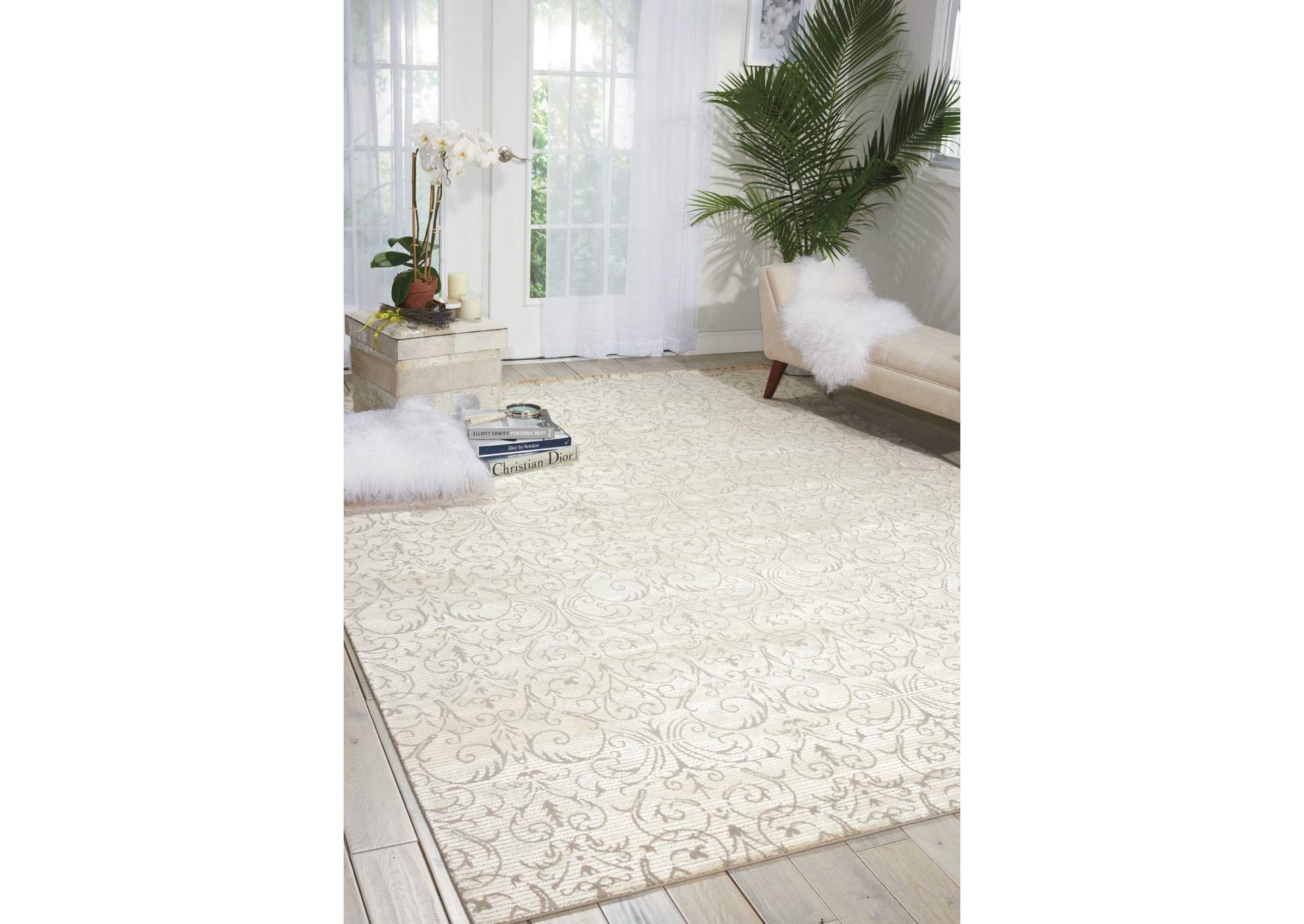 Nourison Luminance LUM05 Blue 8'x11' Rug,Nourison