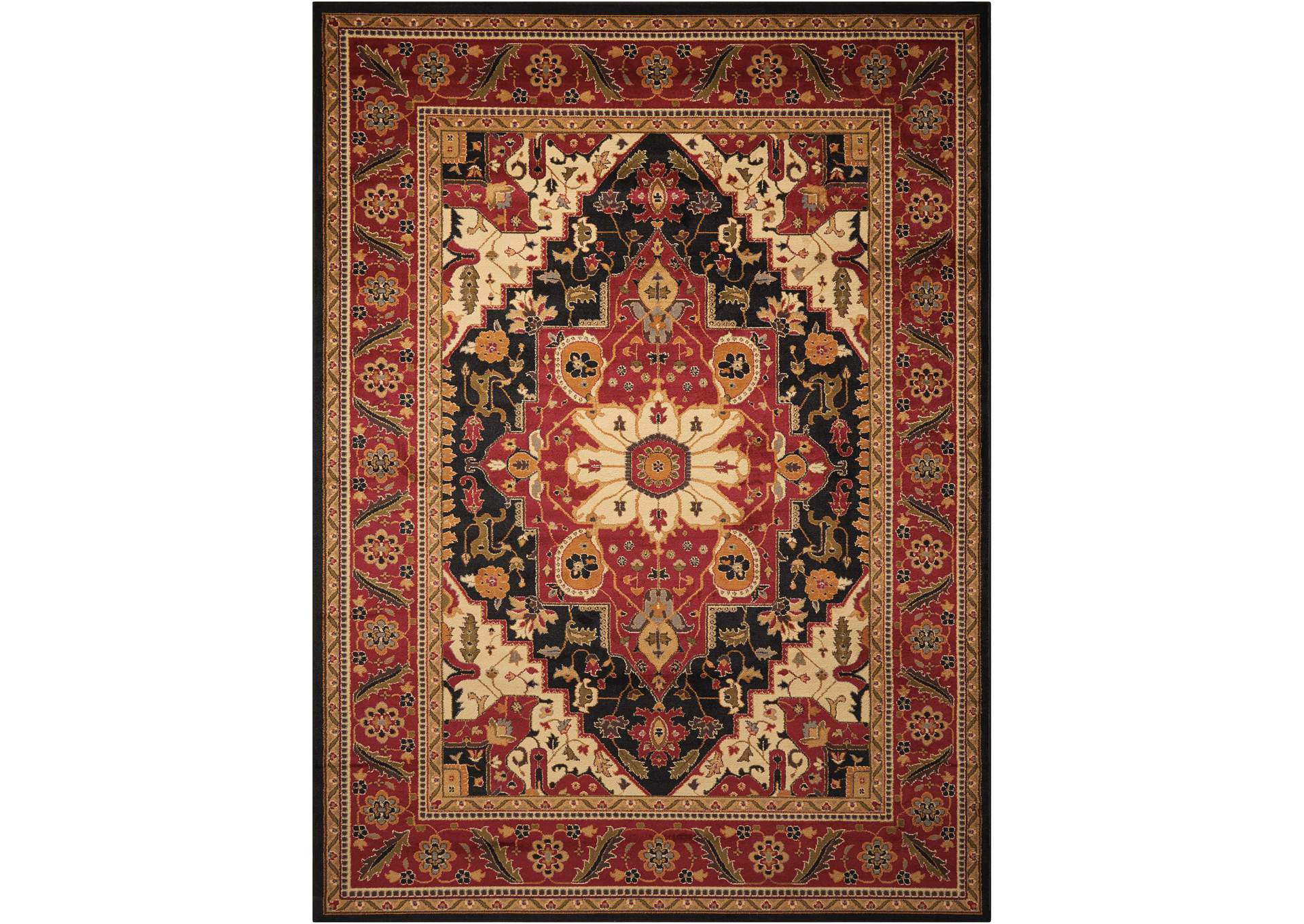 Nourison Paramount PAR05 Black 8'x11' Rug,Nourison