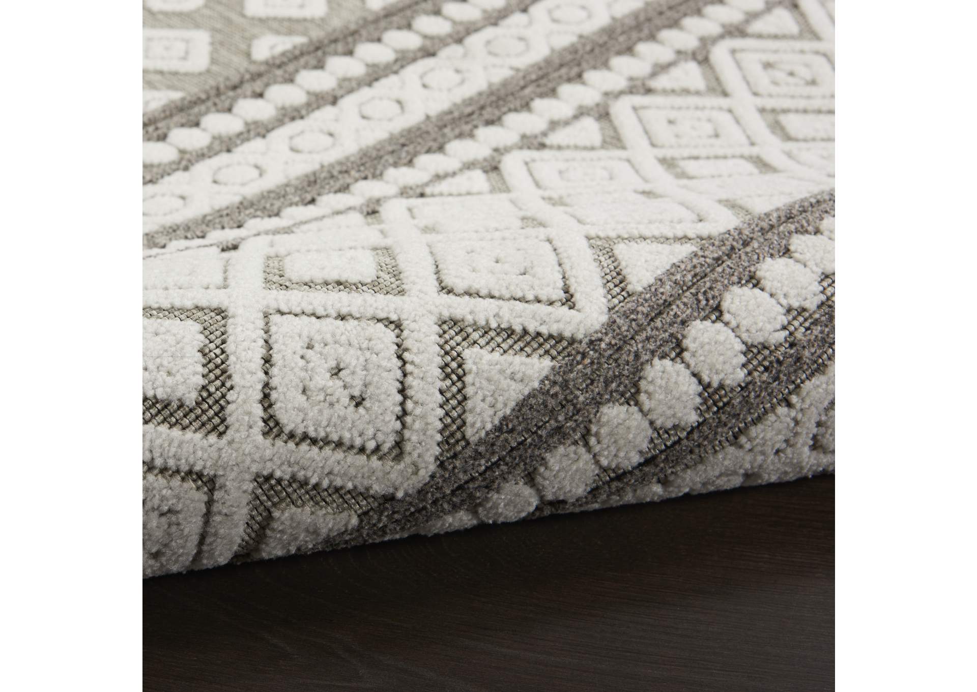 Nourison Key Largo 8'x10' Light Grey Area Rug,Nourison