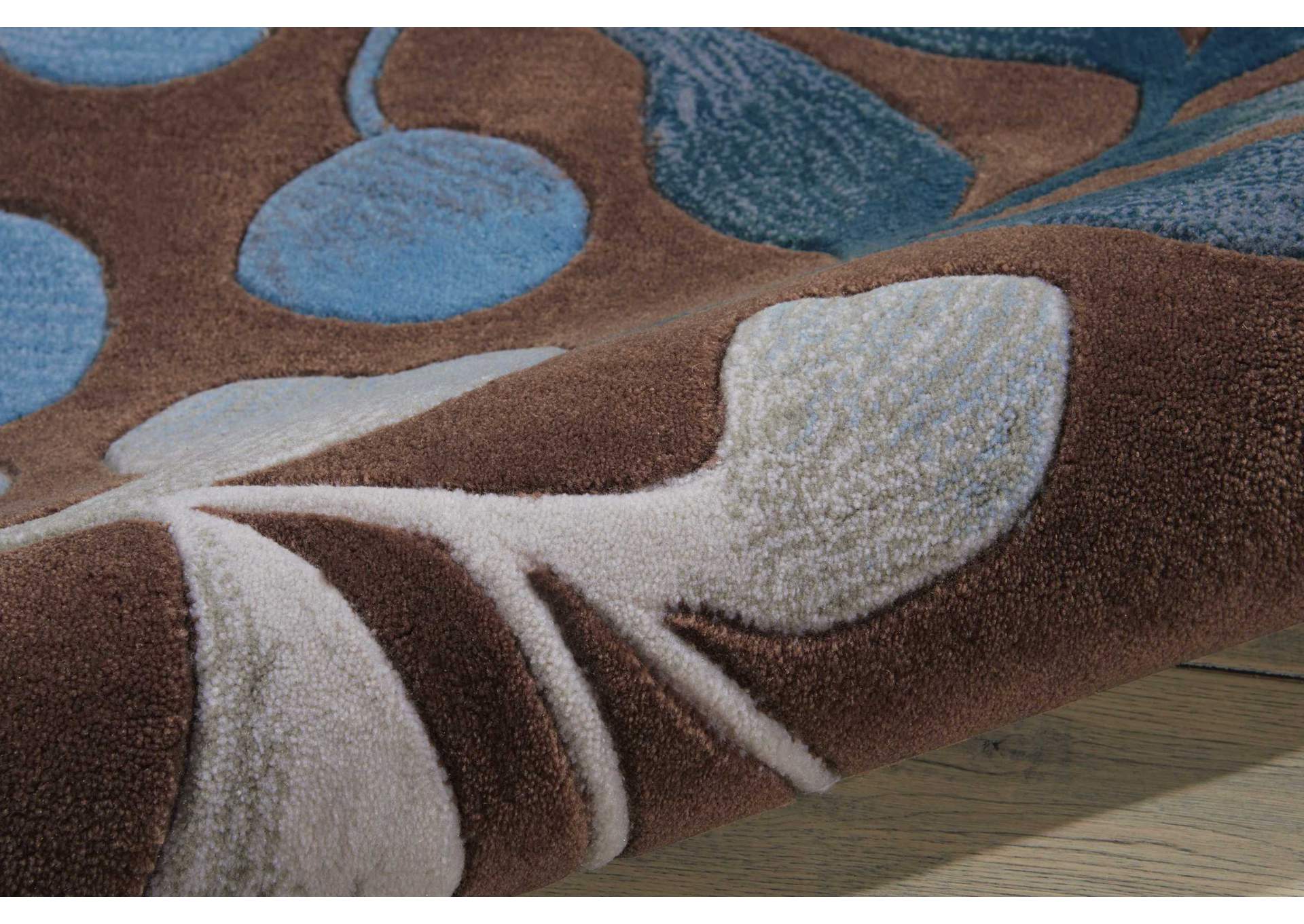 Nourison Contour CON02 Brown 8'x11' Rug,Nourison