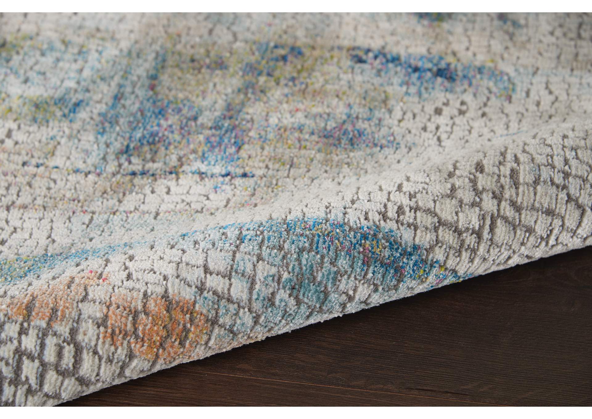 Nourison Ankara Global ANR09 White Multicolor 5'x8' Abstract Area Rug,Nourison