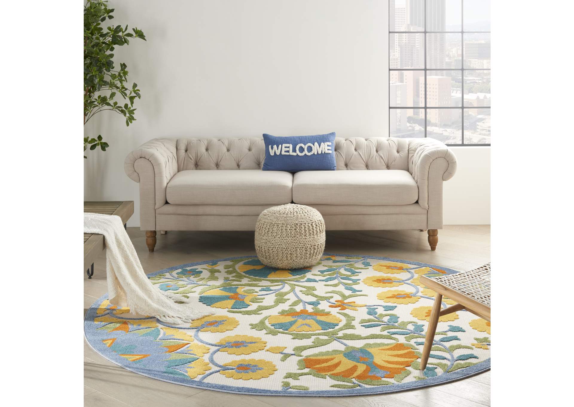 Nourison Aloha 8' Round Area Rug,Nourison