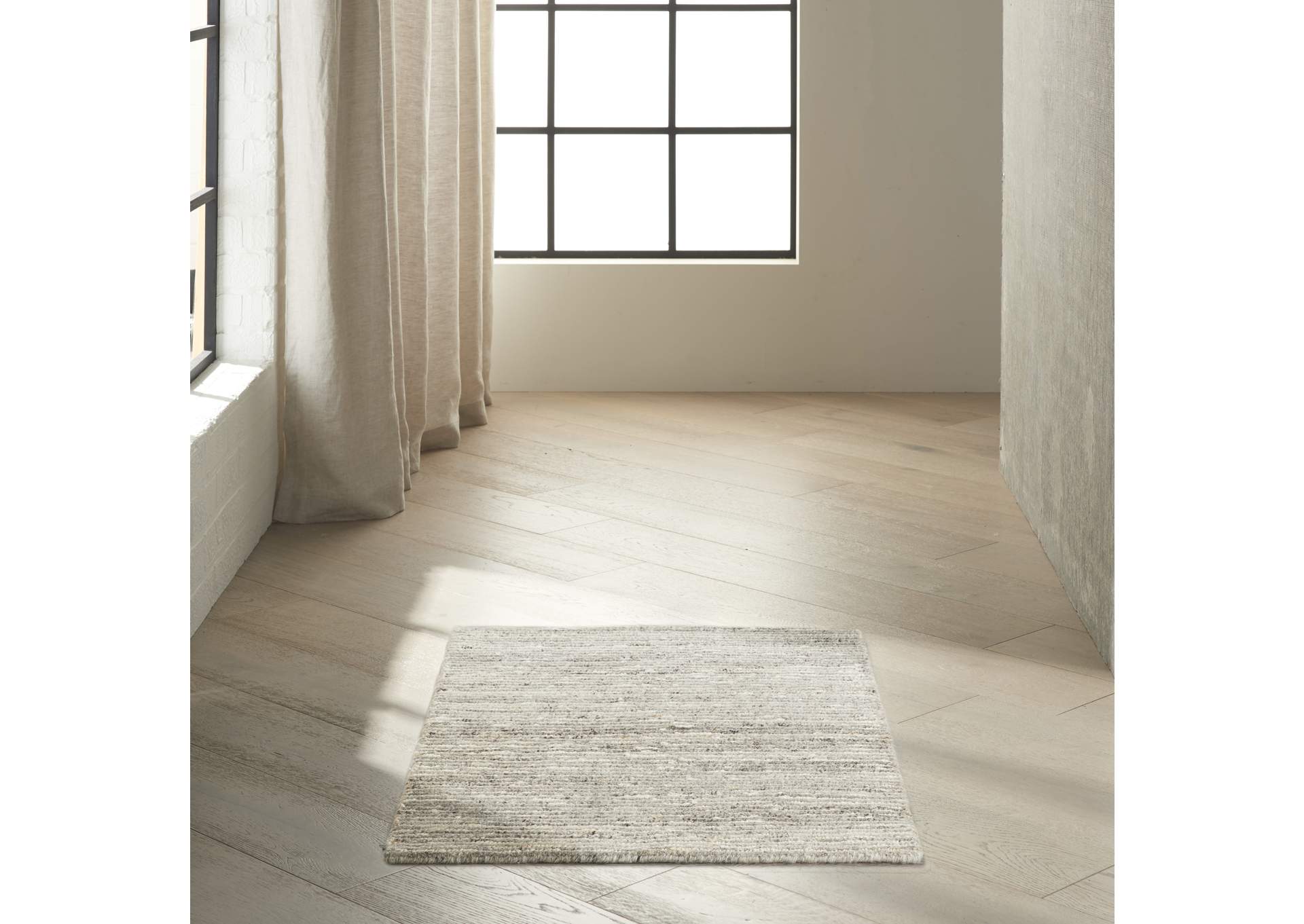Calvin Klein Kathmandu 2'x3' Grey All - Natural Fibers Area Rug,Nourison