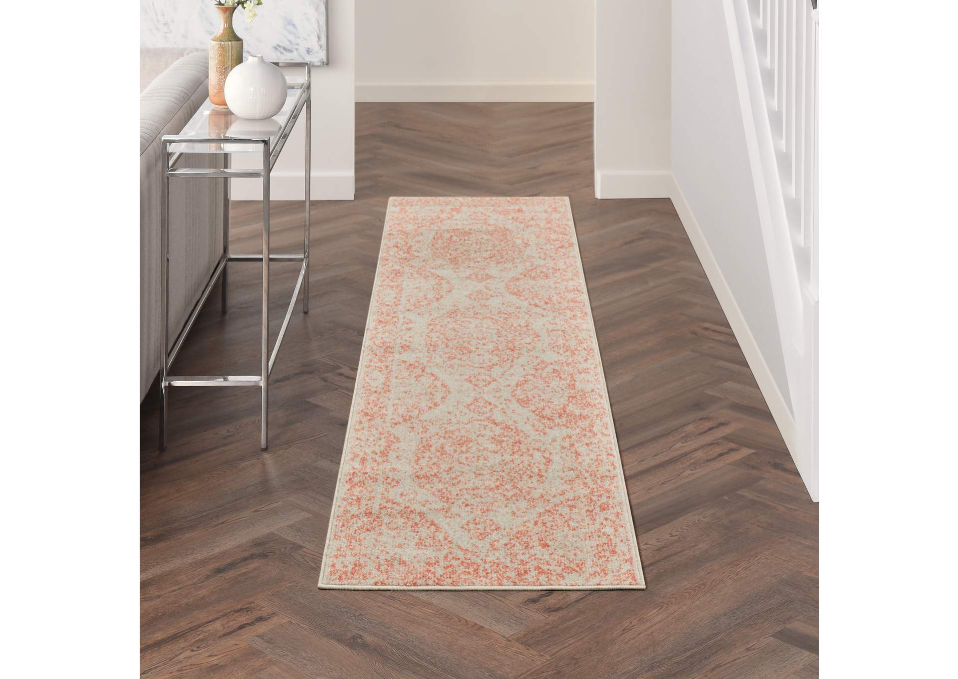 Nourison Tranquil(Traql) 7' Runner Area Rug,Nourison