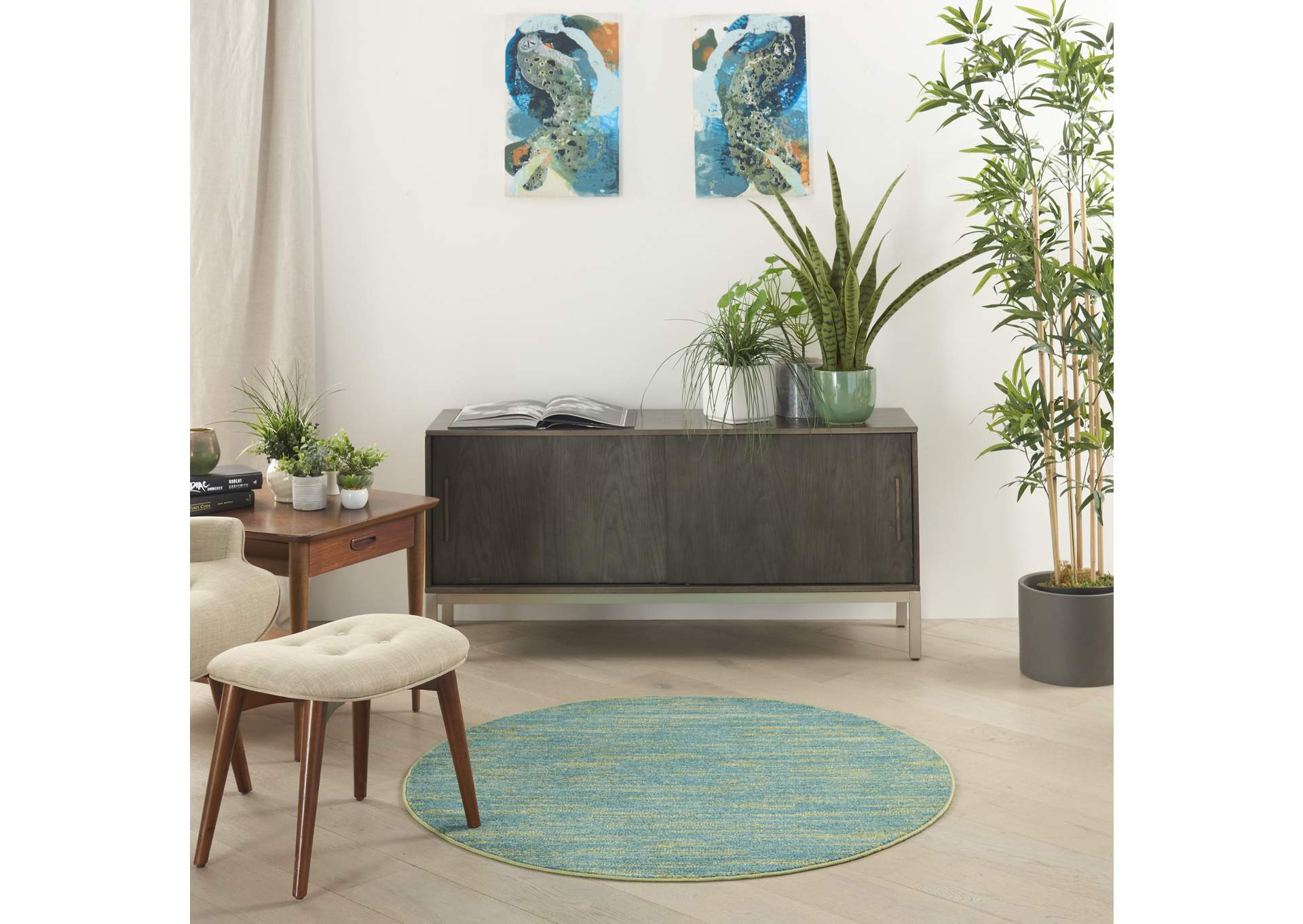 Nourison Nourison Essentials 4' Round Area Rug,Nourison