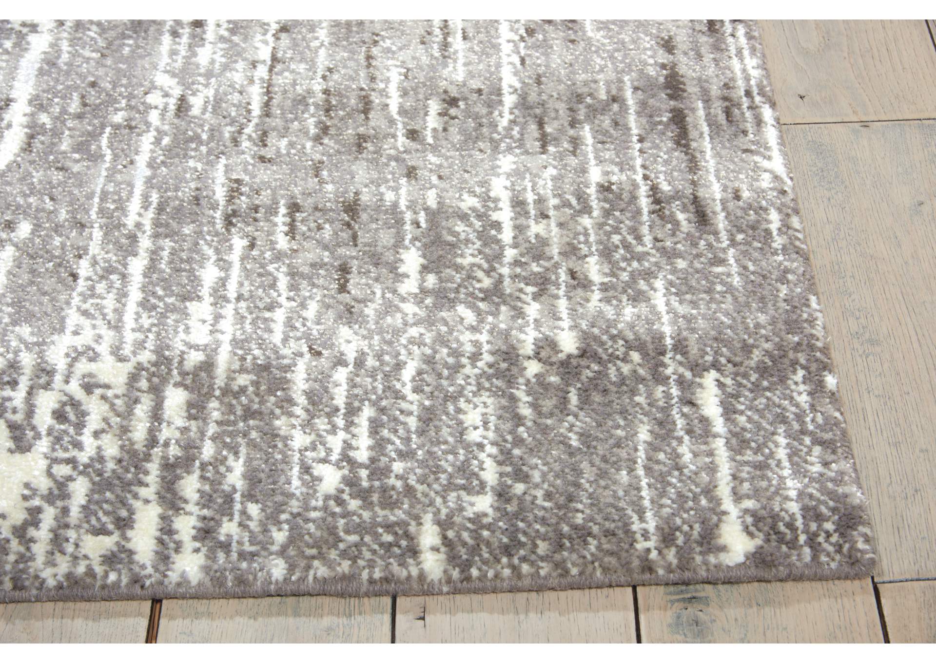 Nourison Twilight TWI14 Black and White 6'x8' Area Rug,Nourison