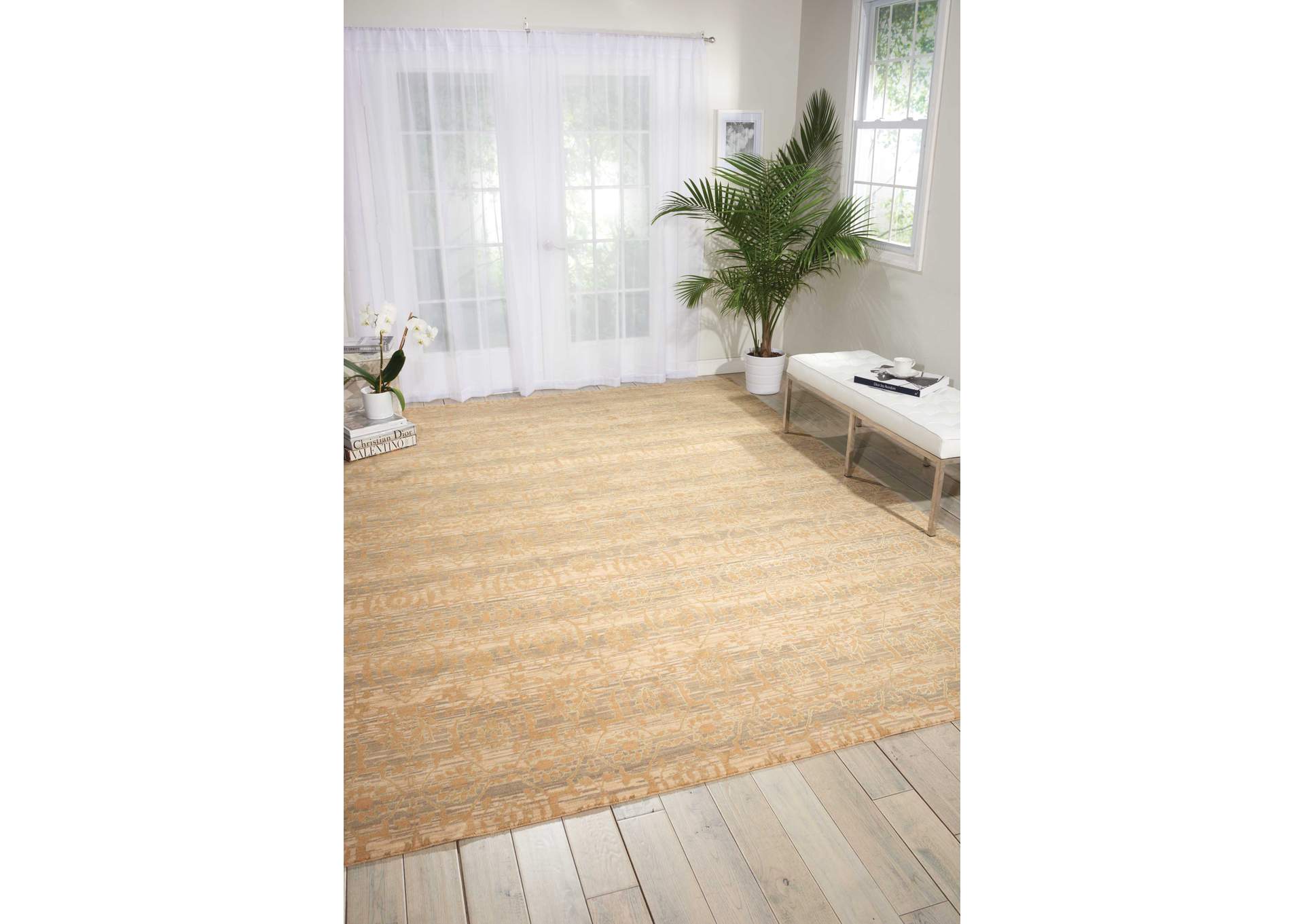 Nourison Silken Allure SLK23 Beige 5'x8' Area Rug,Nourison