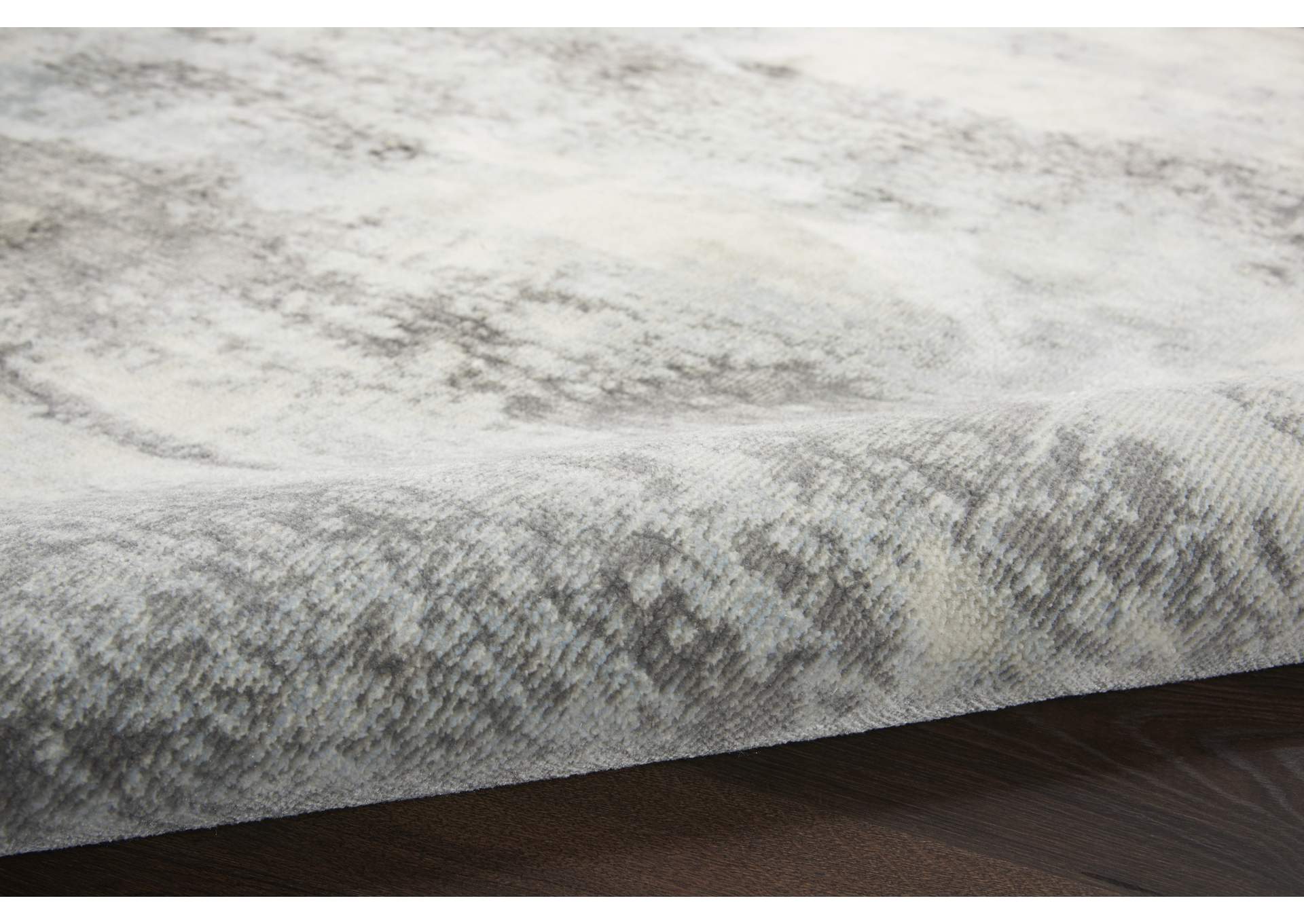 Nourison Etchings 8' x 10' Grey/Light Blue Painterly Area Rug,Nourison