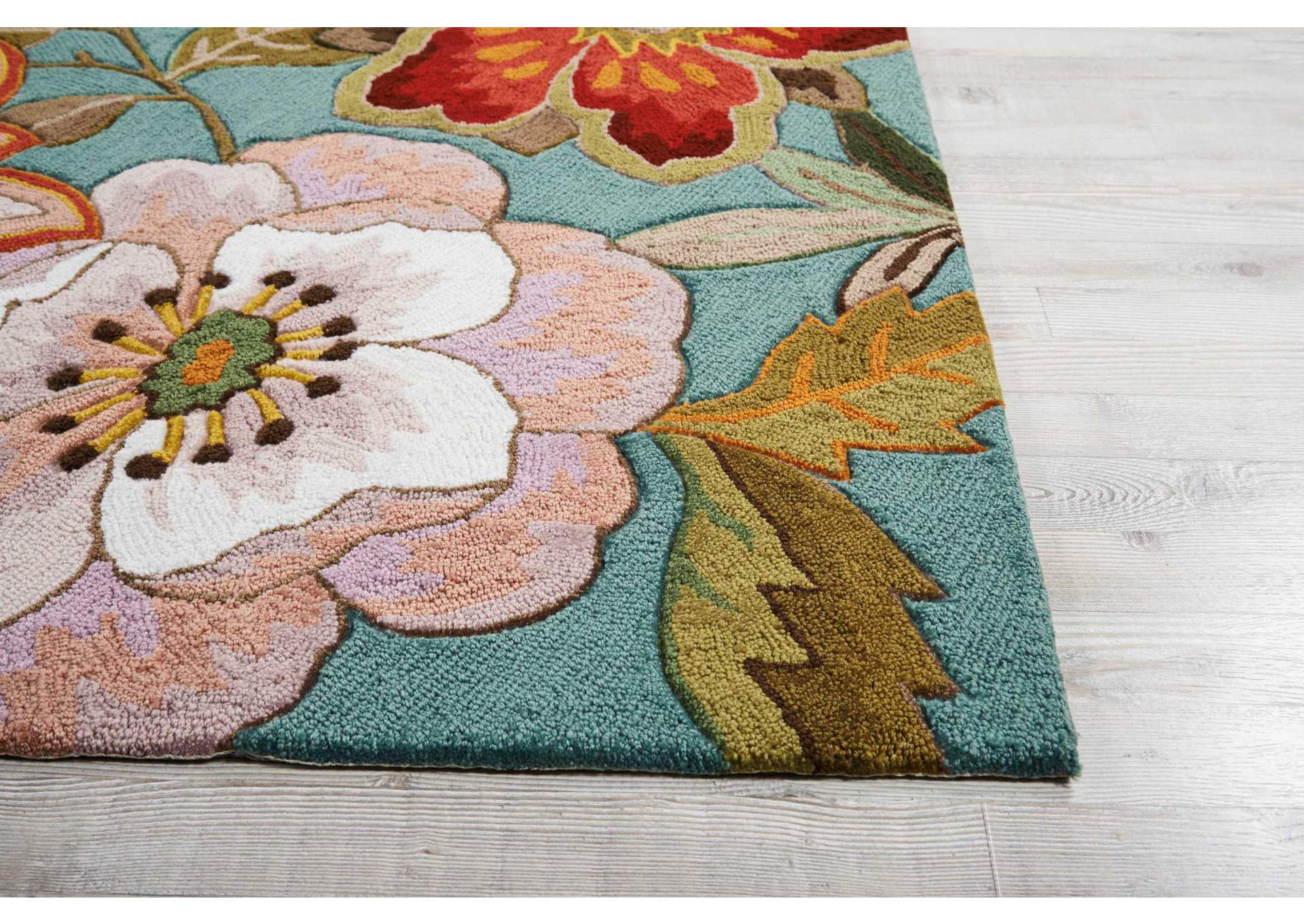 Nourison Fantasy FA18 Blue 5'x8' Area Rug,Nourison