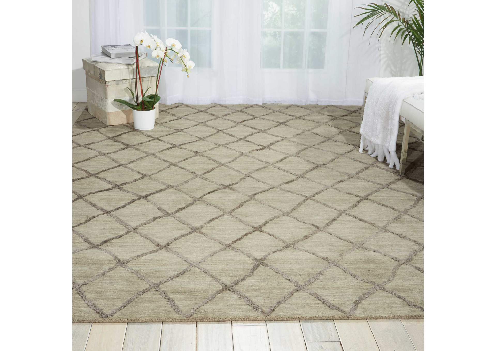 Nourison Lunette LNT01 Grey 8'x10' Rug,Nourison