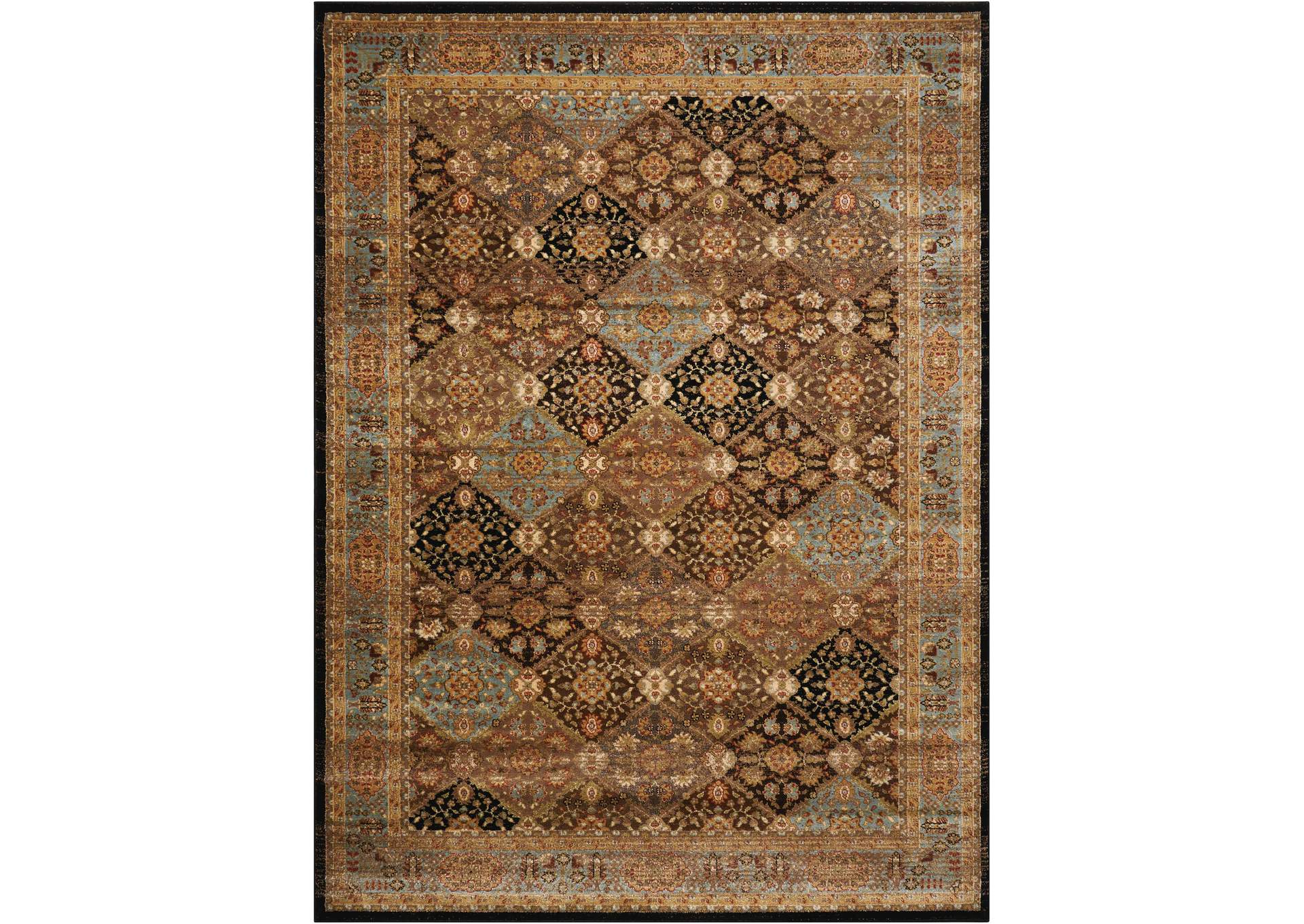 Nourison Delano DEL03 Black 8'x11' Rug,Nourison