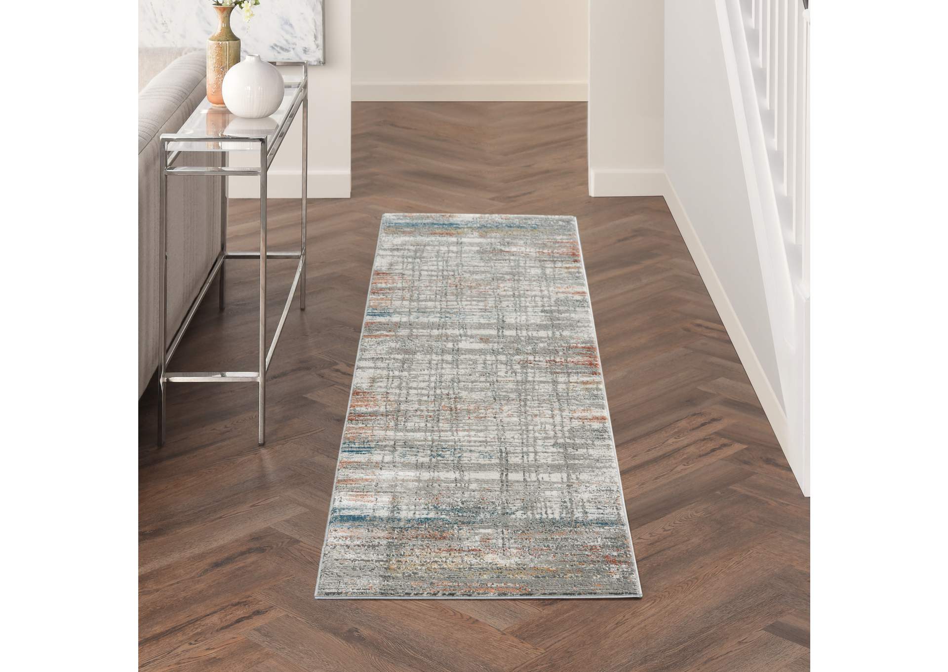 Nourison Rustic Textures 8' Runner Area Rug,Nourison