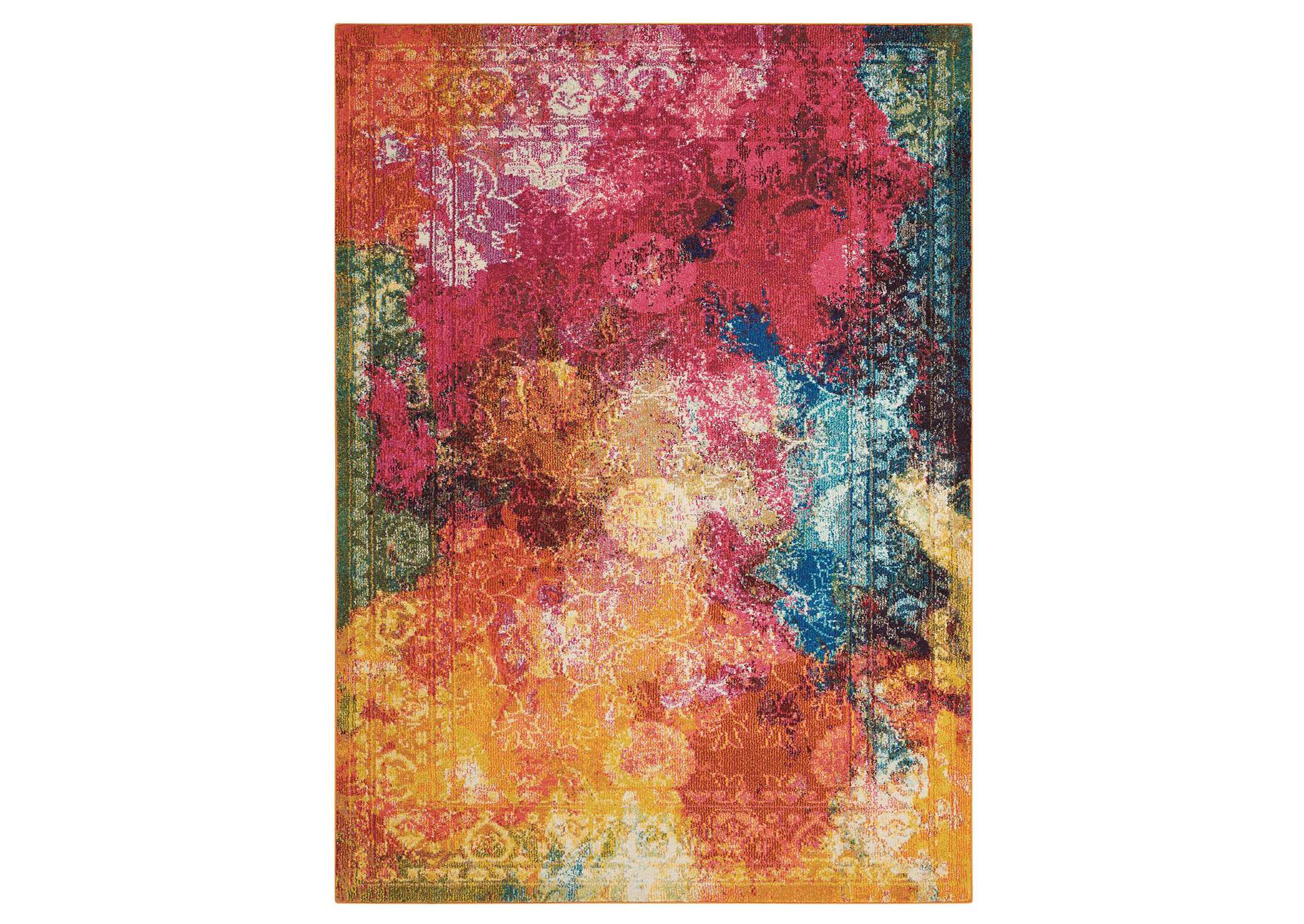 Nourison Celestial CES01 Multicolor 4'x6' Colorful Area Rug,Nourison