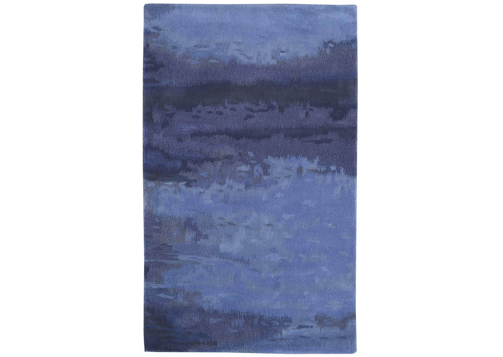 Calvin Klein Home Luster Wash SW18 Blue 3'x5' Area Rug,Nourison