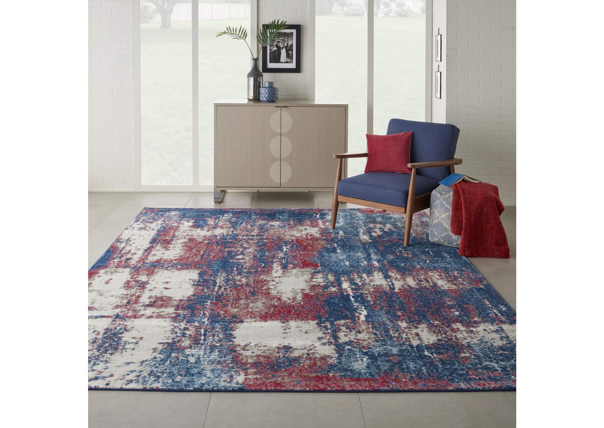 Nourison Etchings 8' x 10' Multicolor Painterly Area Rug,Nourison
