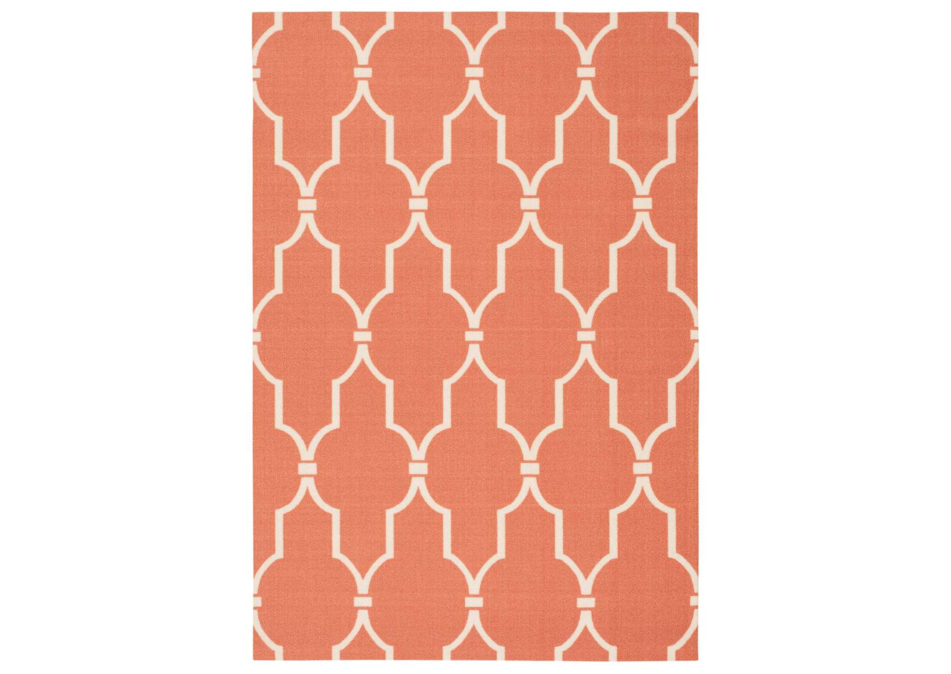 Nourison Home & Garden RS087 Orange 5'x8' Area Rug,Nourison