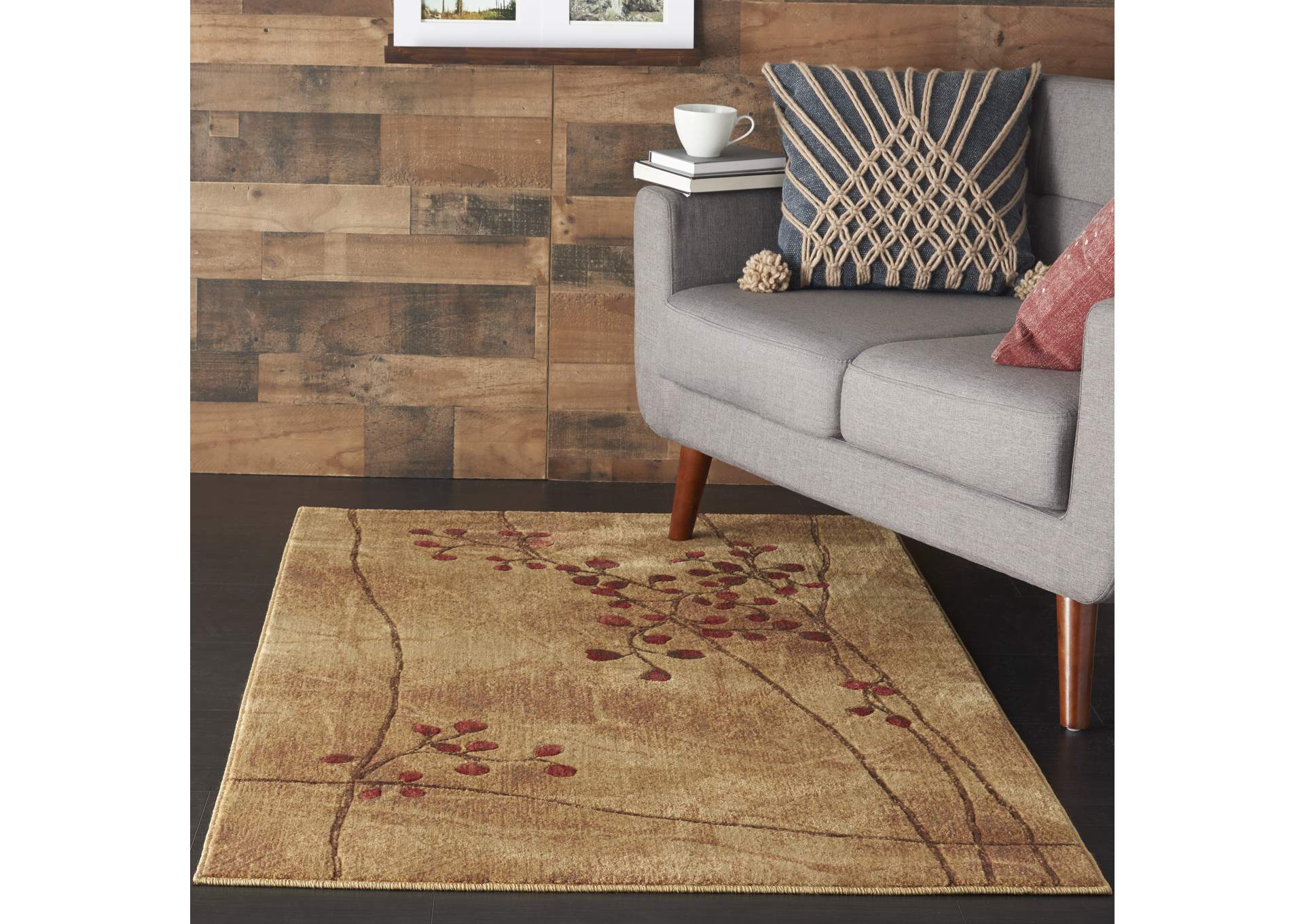 Nourison Somerset ST74 Brown 4'x6' Area Rug,Nourison